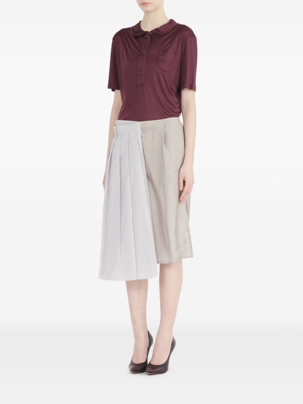 pleated midi skirt - 6
