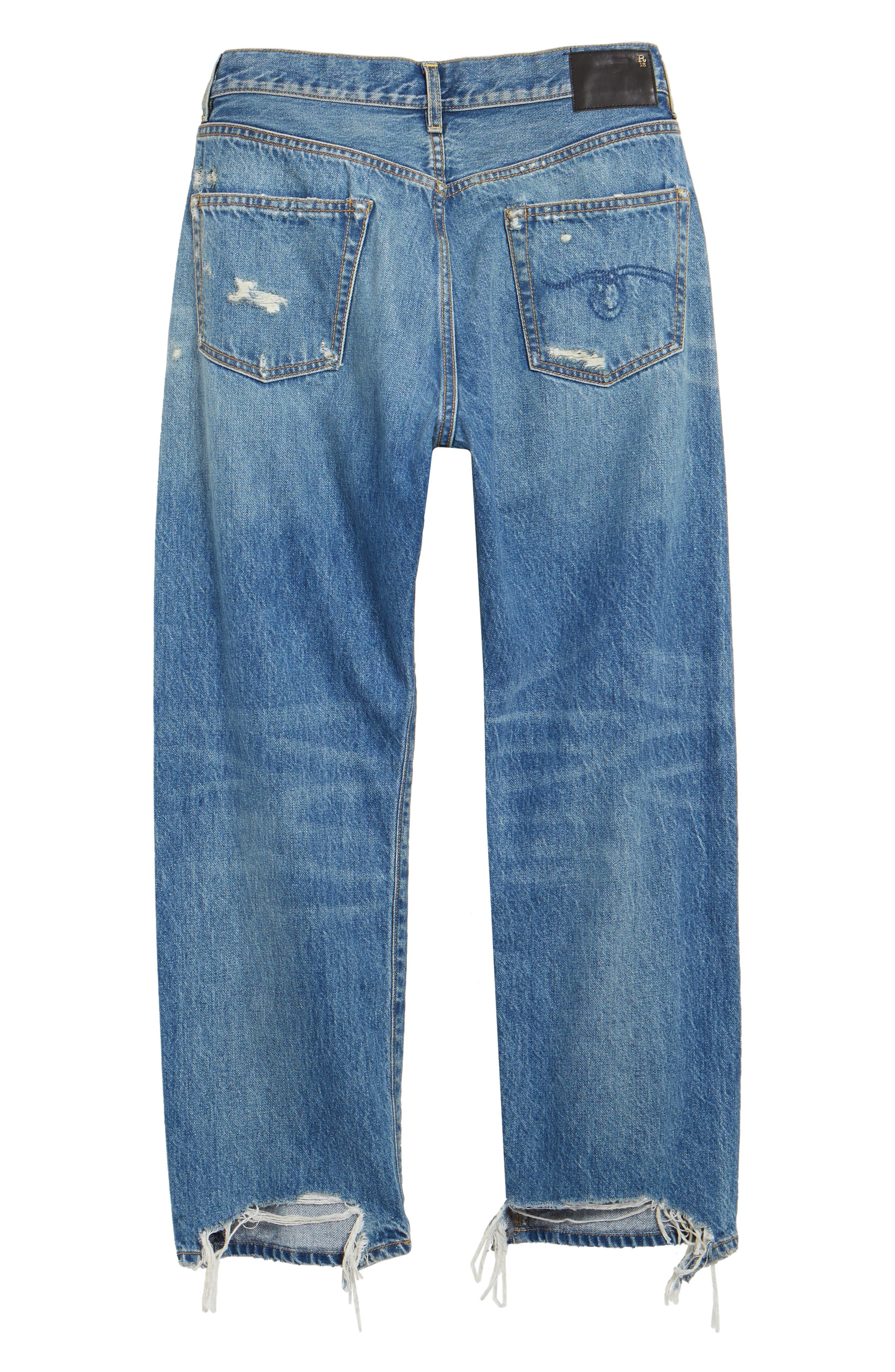 Distressed Boyfriend Jeans - 7