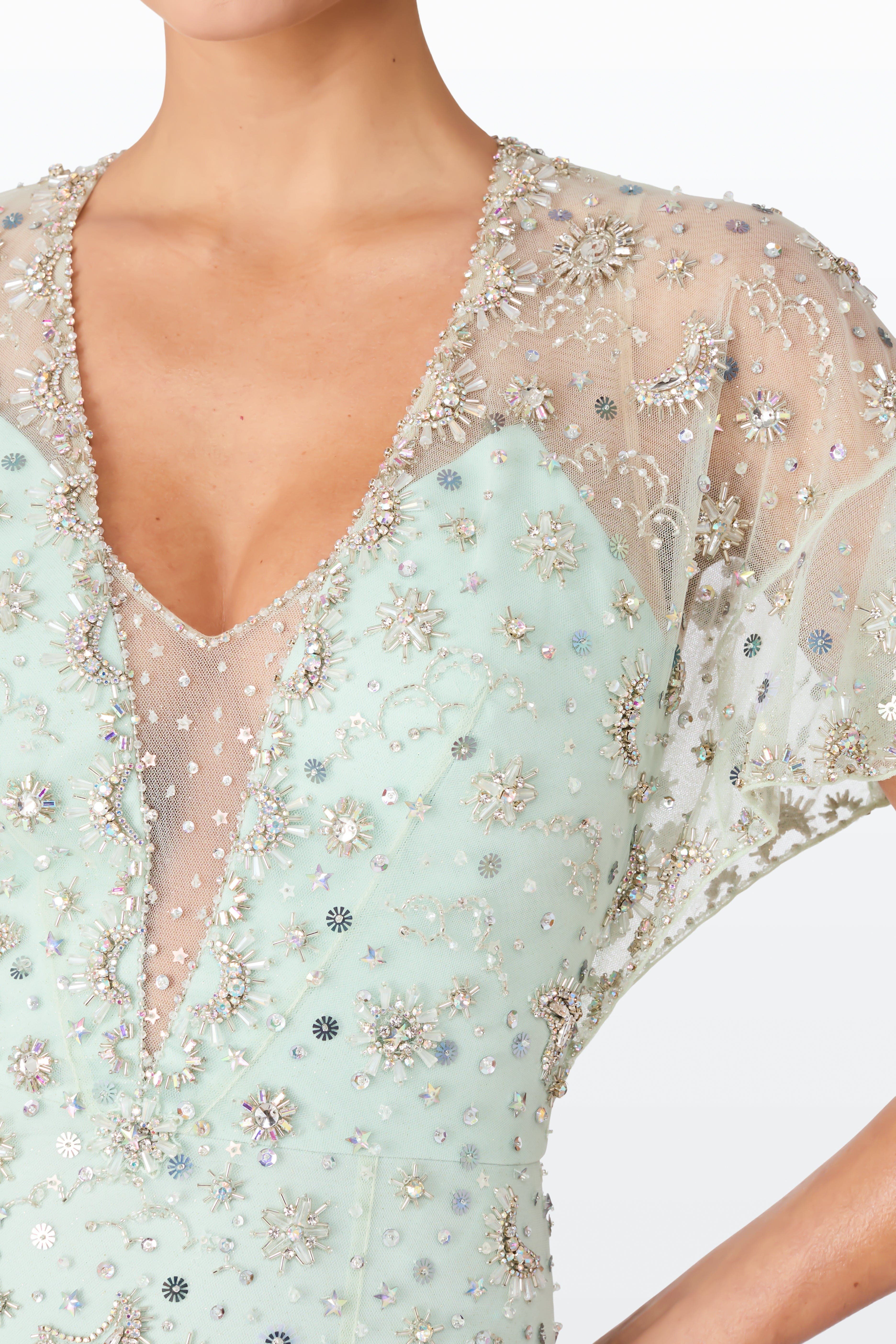 Jenny Packham Luna Gown in Lagoon at Nordstrom - 4