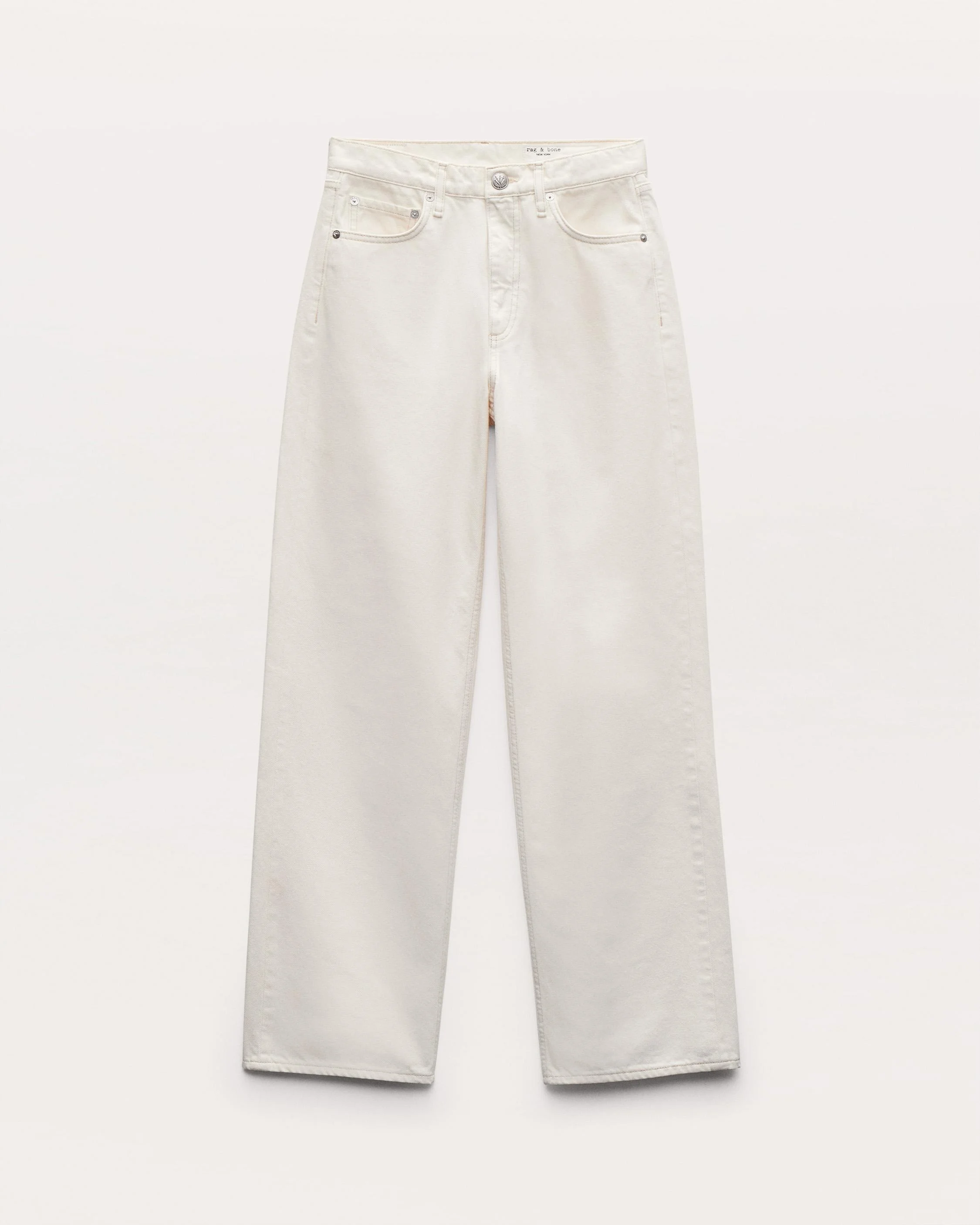 Shea Relaxed Straight Jeans
Vintage Stretch in Ecru - 1