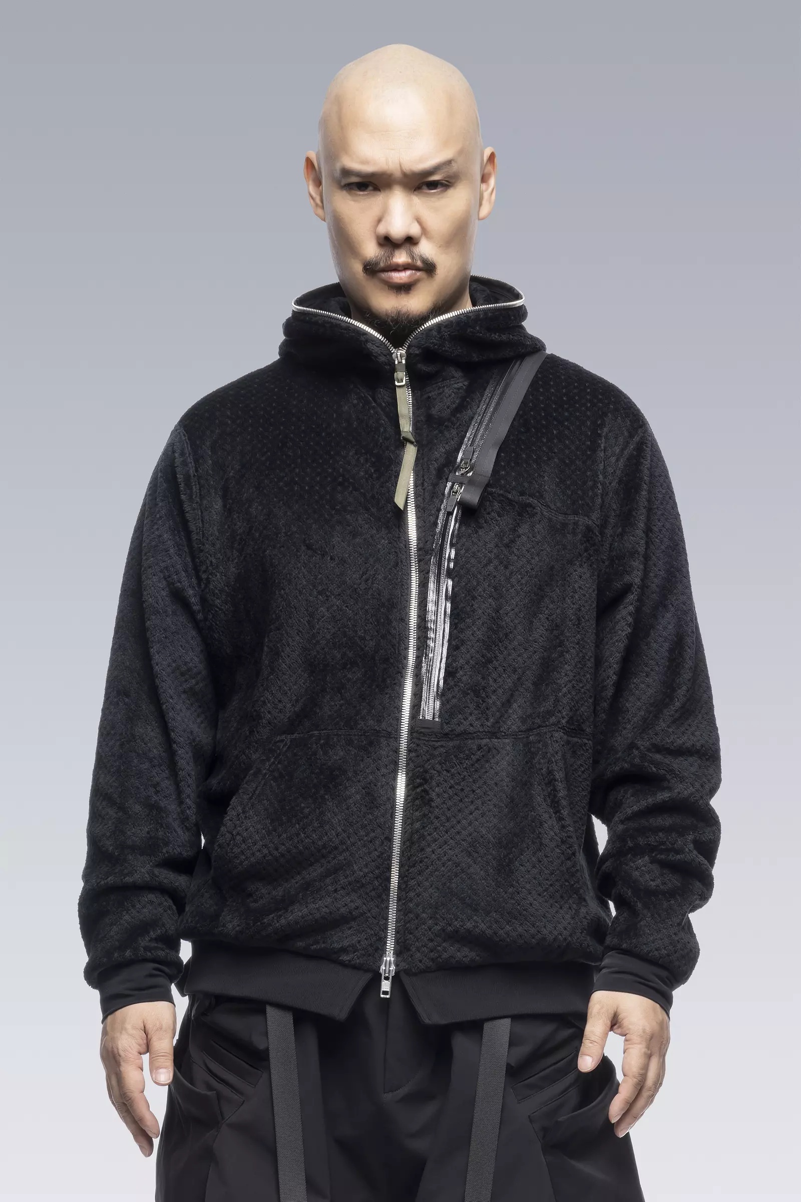 ACRONYM J117-HL Polartec® High Loft Hooded Insulator Black outlook