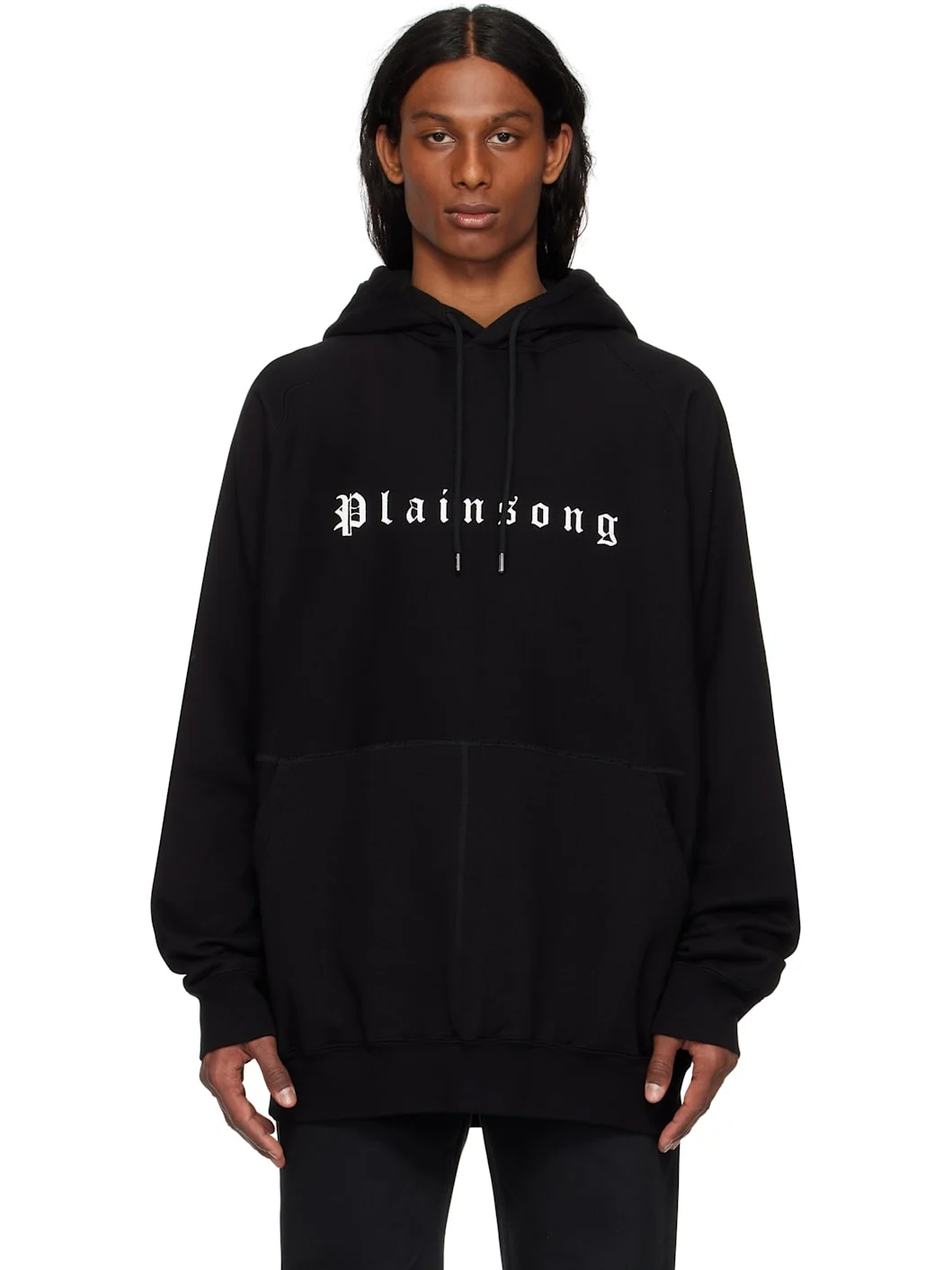 Black Oversized 'Plainsong' Hoodie - 1