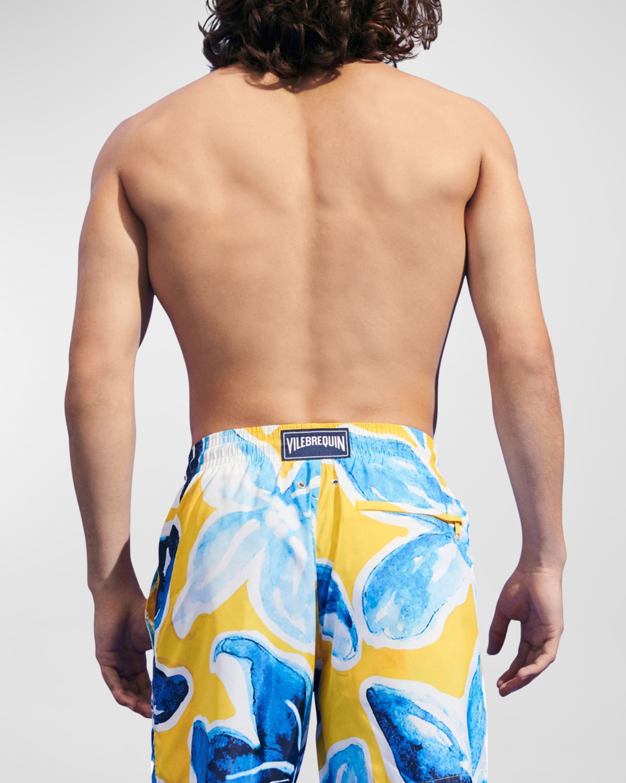 Men's Hawaiian Leaf-Print Swim Shorts - 3