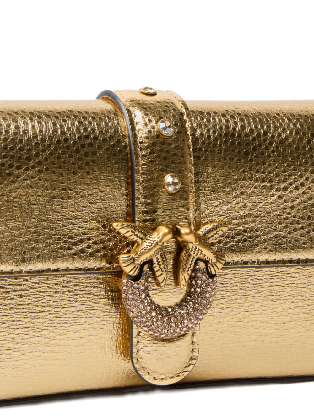 metallic-finish leather crossbody bag - 3