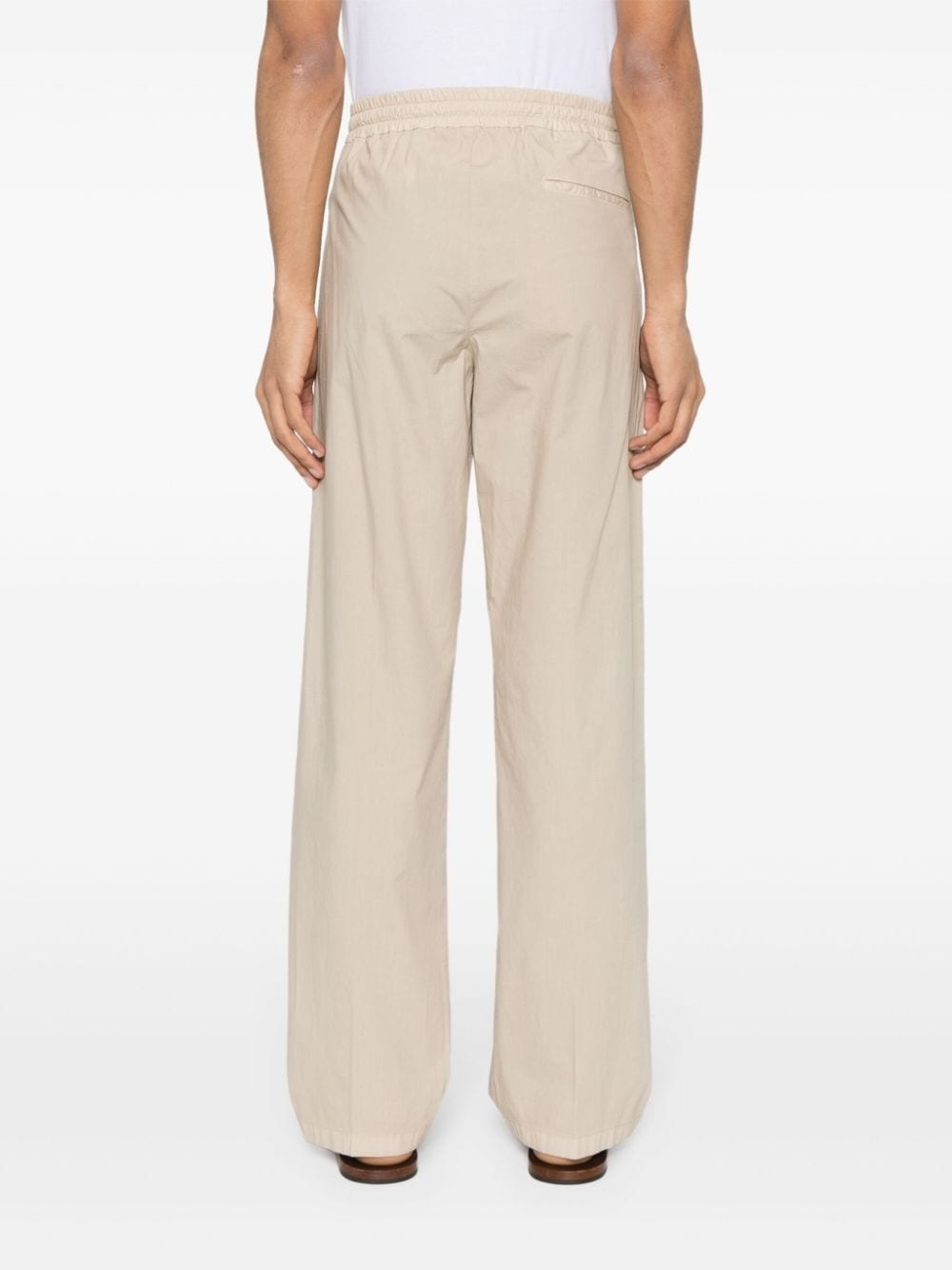 mid-rise straight-leg trousers - 4