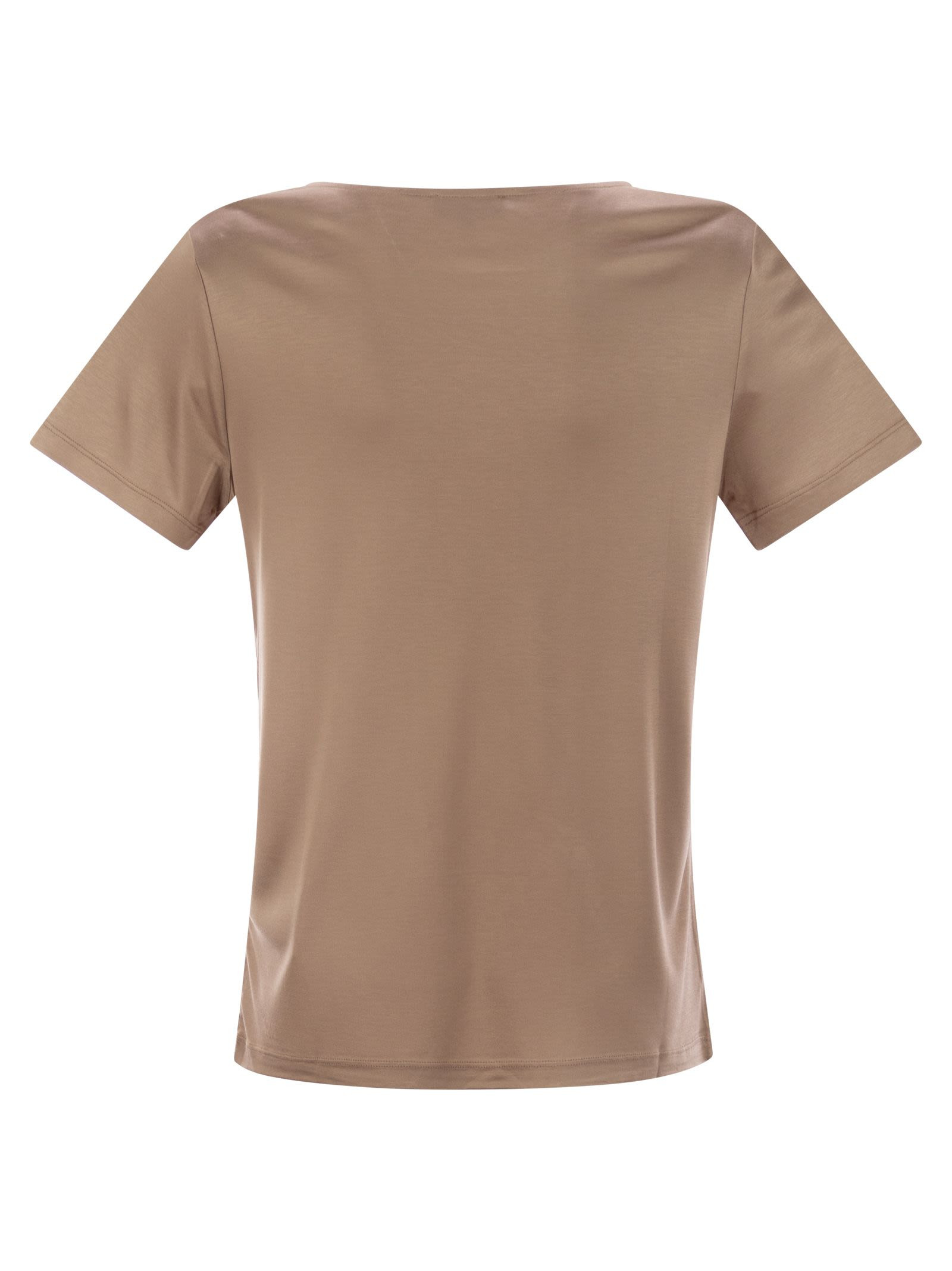 FAY - Fay Women Jersey T-Shirt With Boat Neckline - 2