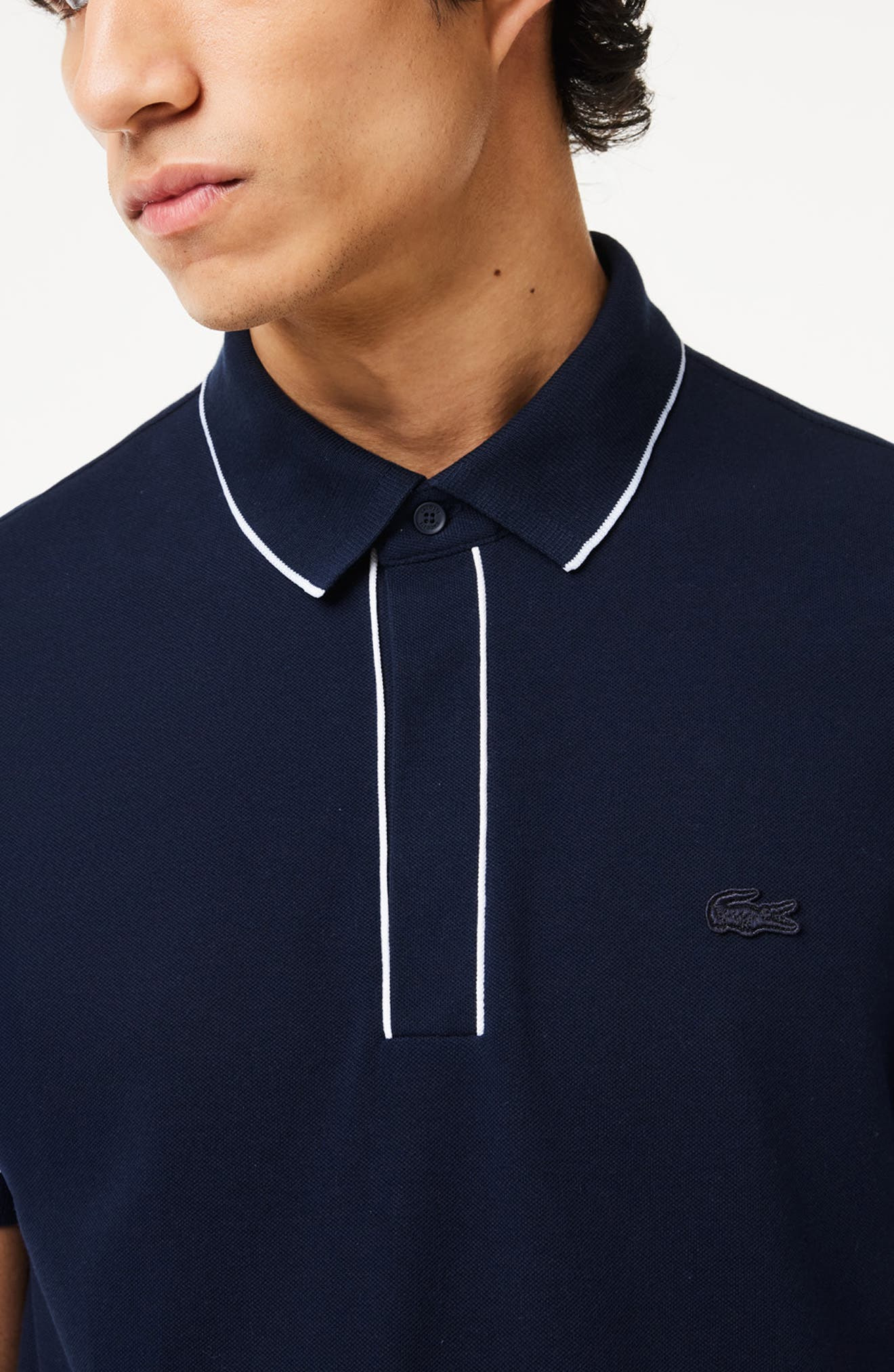 Regular Fit Tipped Piqué Polo - 3