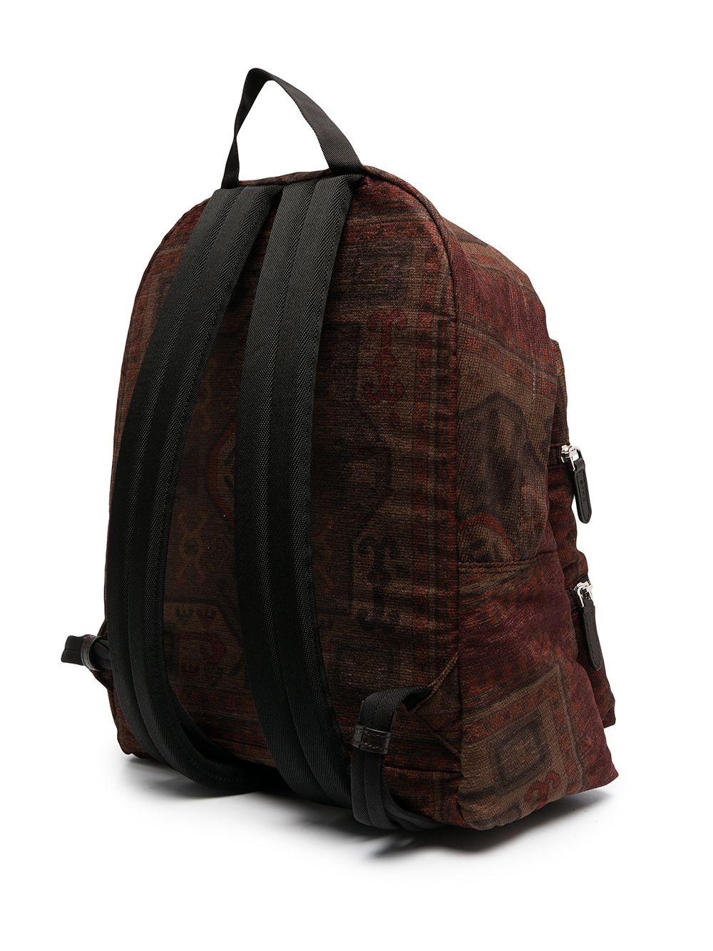 multi-zip printed backpack - 3