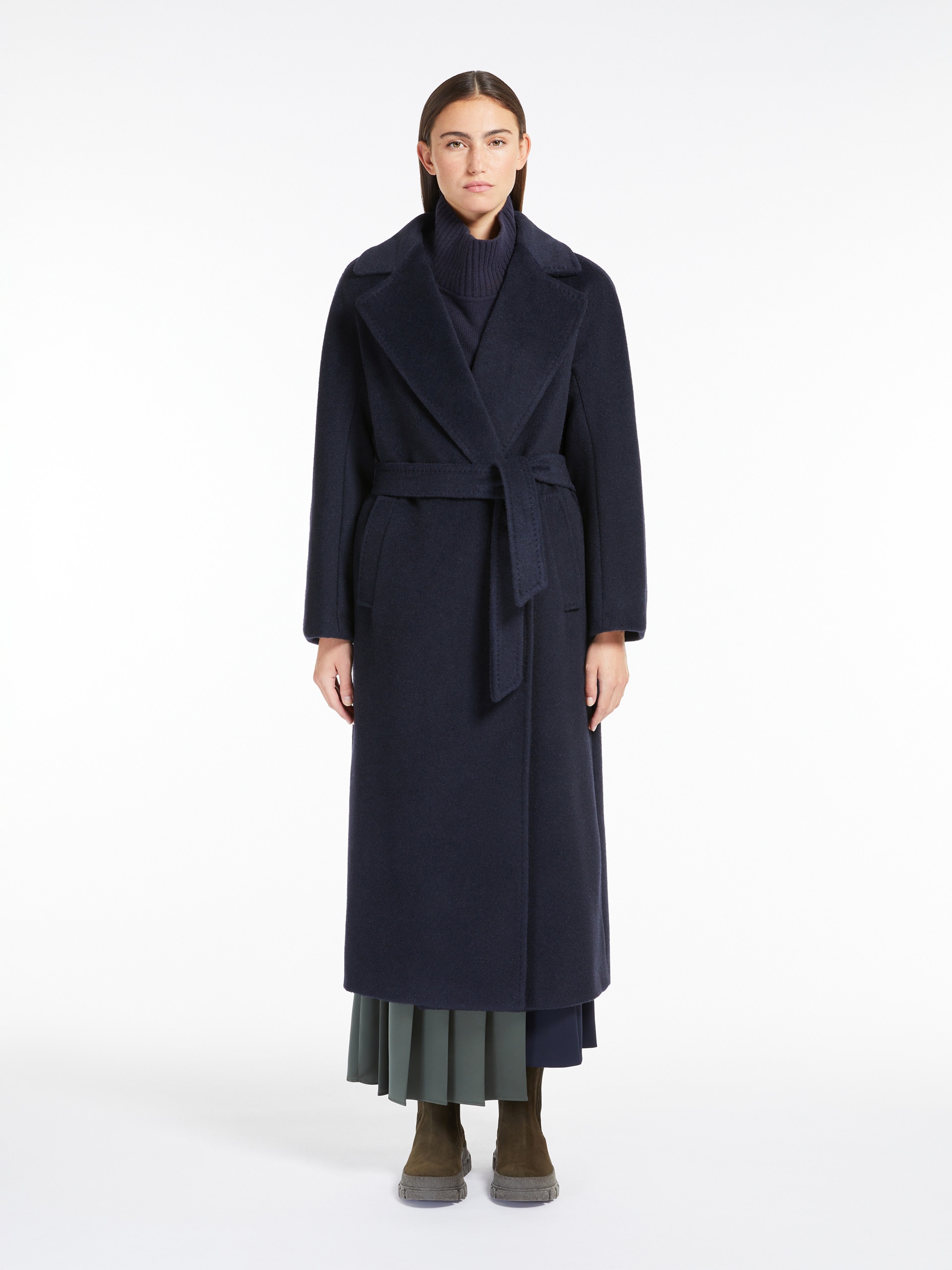 TEMPERA Wool and alpaca robe coat - 3