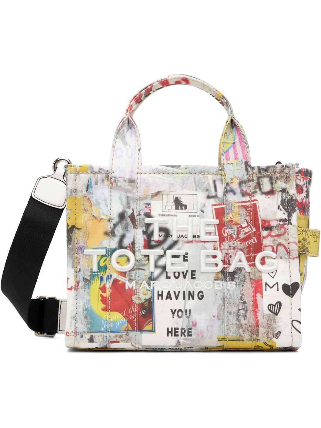 White 'The Pop Americana Canvas Small' Tote - 1