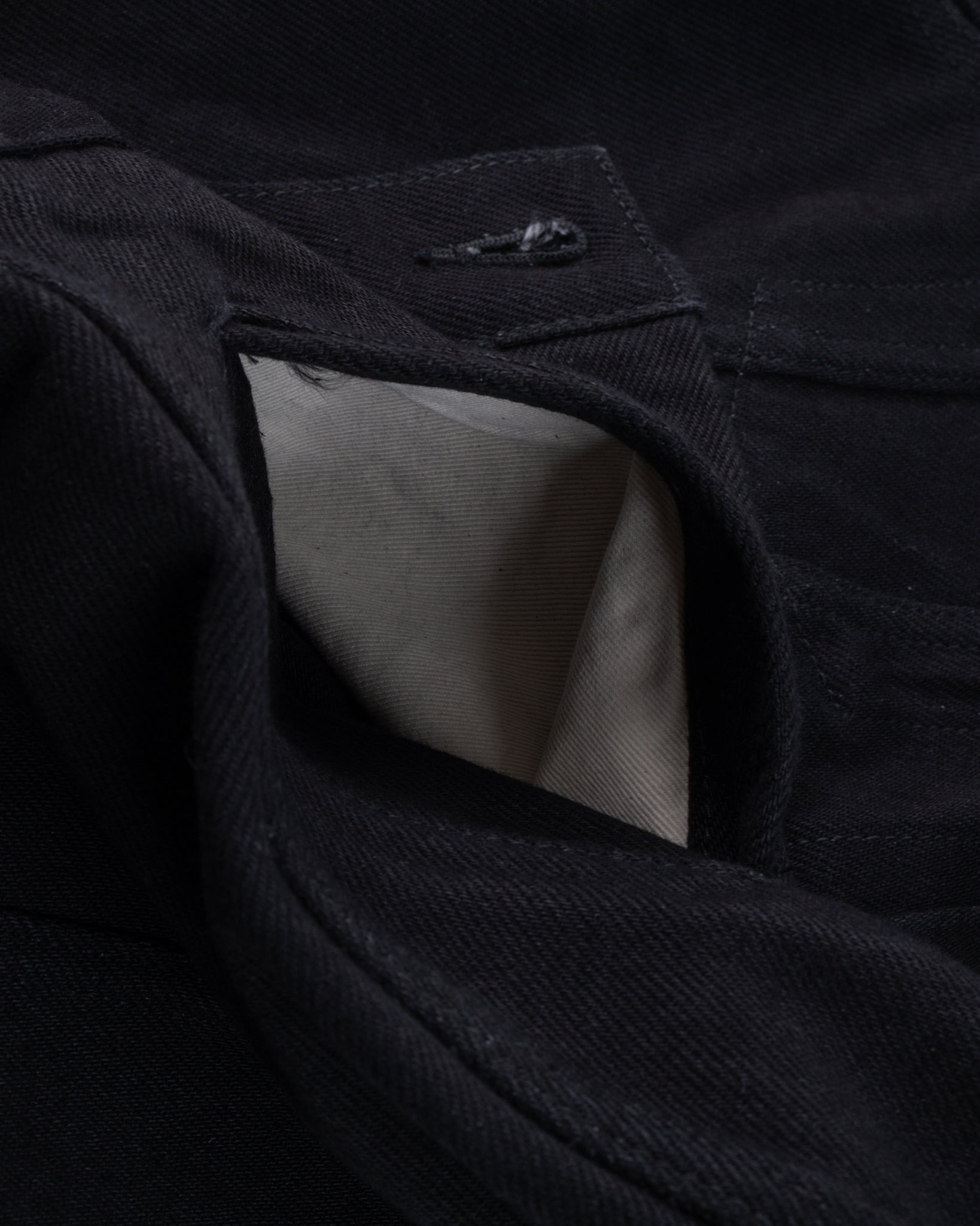 IH-526-SBG 21oz Selvedge Denim Modified Type III Jacket - Superblack (Fades To Grey) - 13
