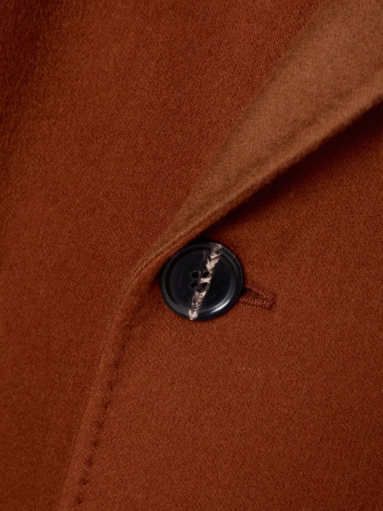 Foster double-breasted belted cashmere-blend felt coat Brown - 4