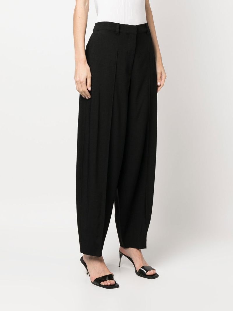 pleat-detail tailored trousers - 3