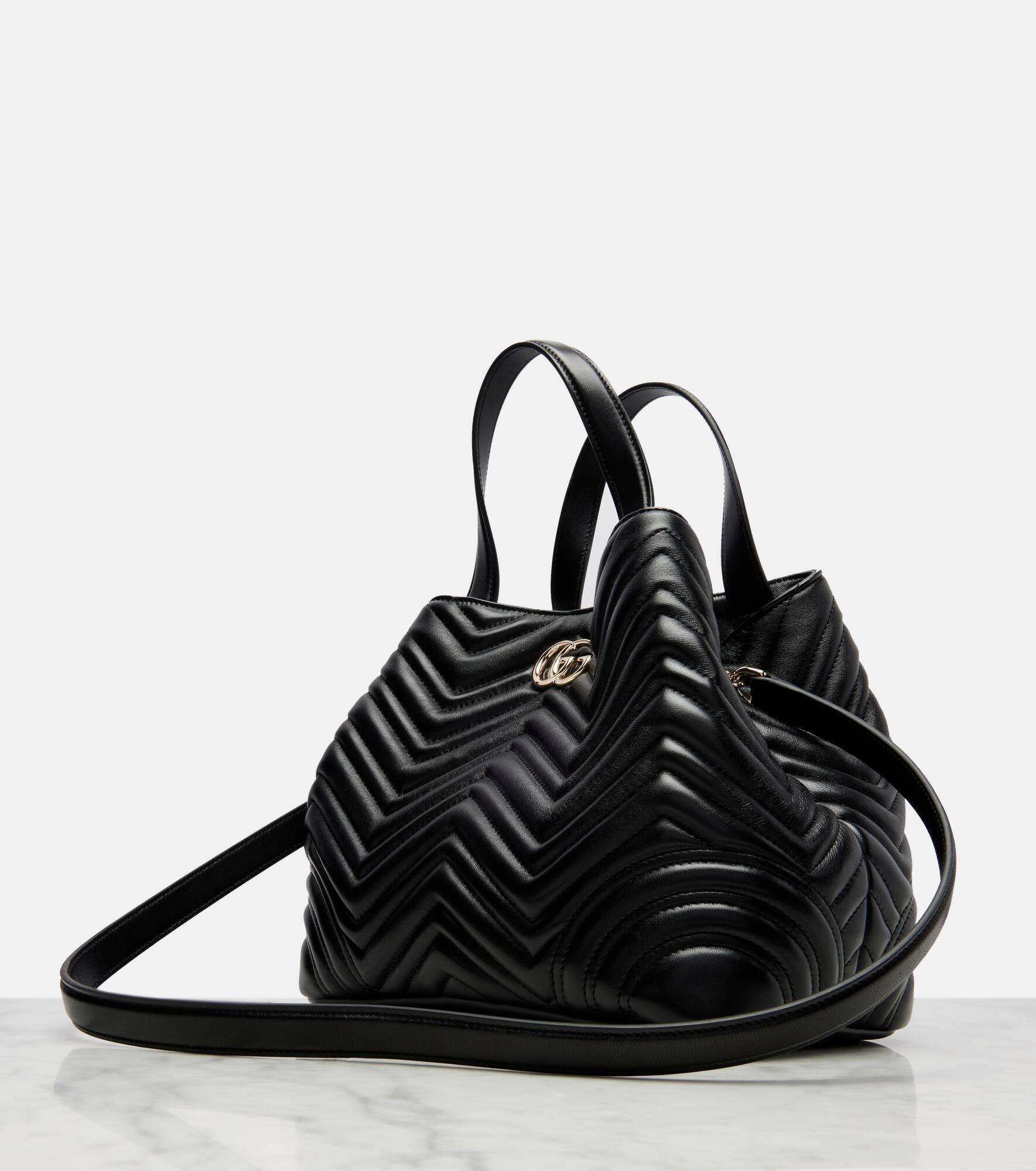 GG Marmont Small leather tote bag - 6