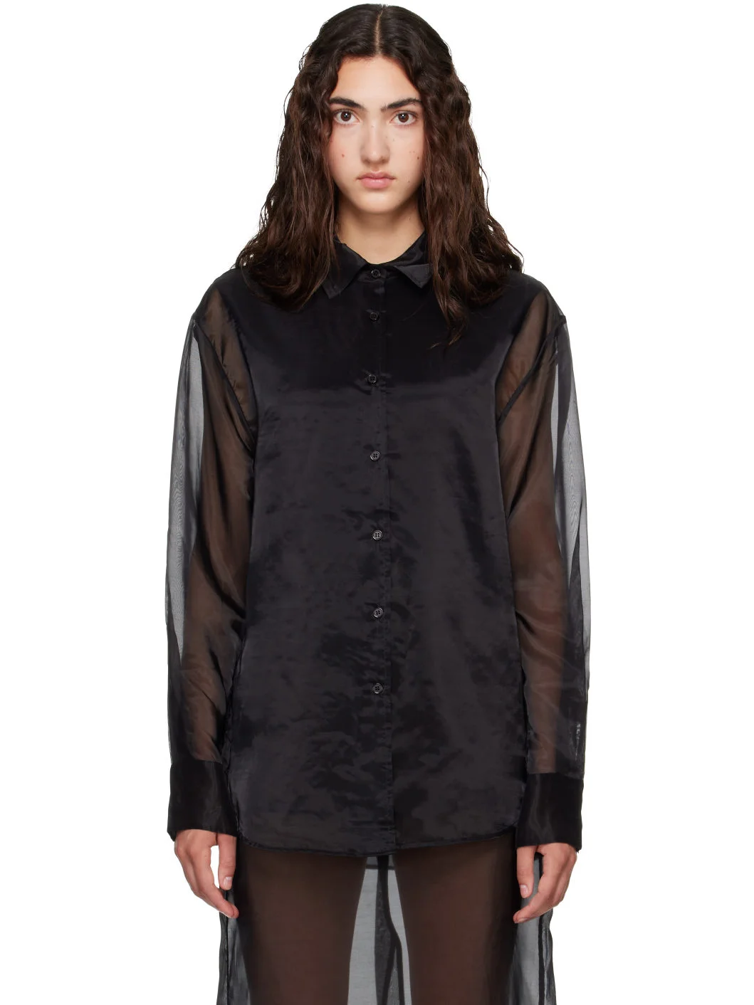 Black Peri Sheer Shirt - 1