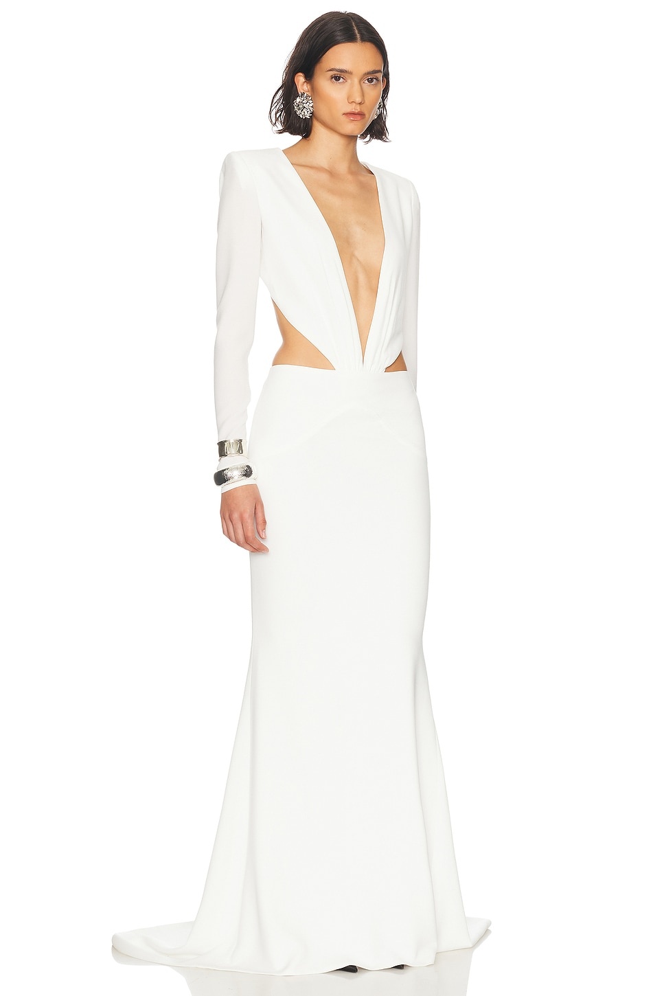 Cut Out Draped Gown - 2