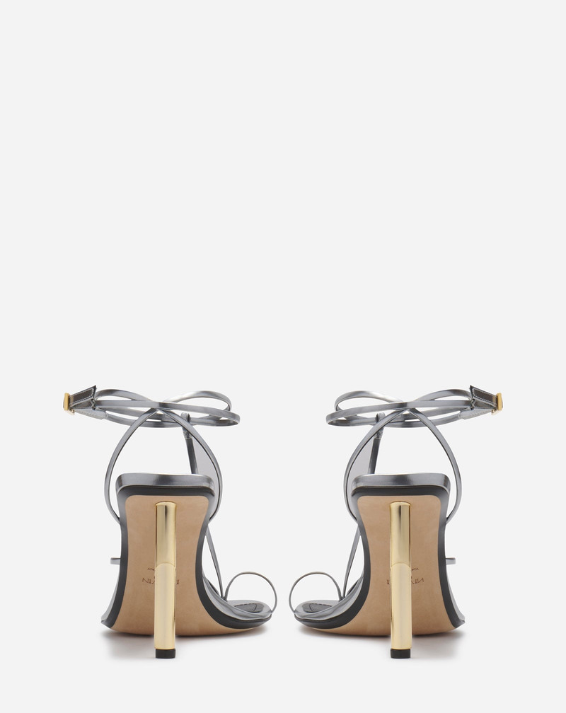 SEQUENCE BY LANVIN SANDALS IN METALLIC LEATHER 3