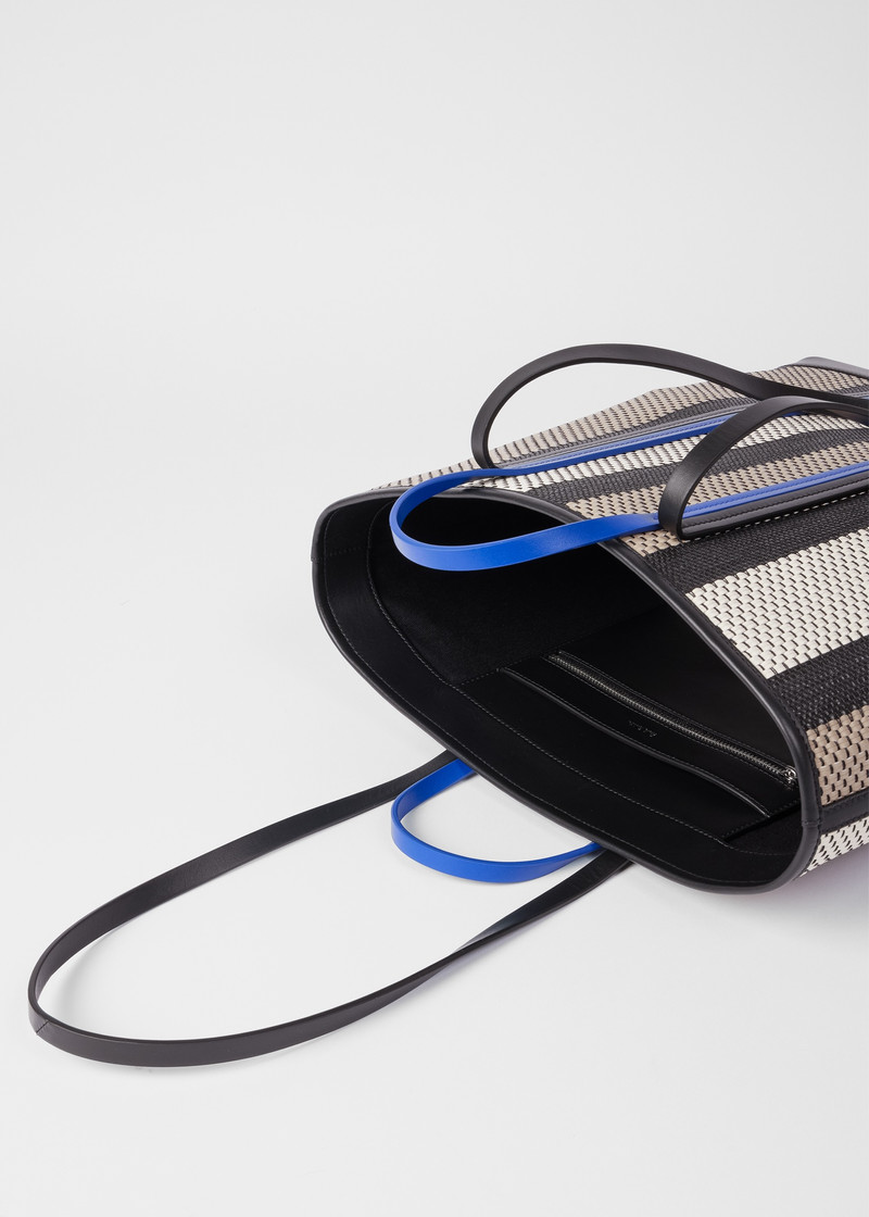 Women's Woven Stripe Tote Bag 6