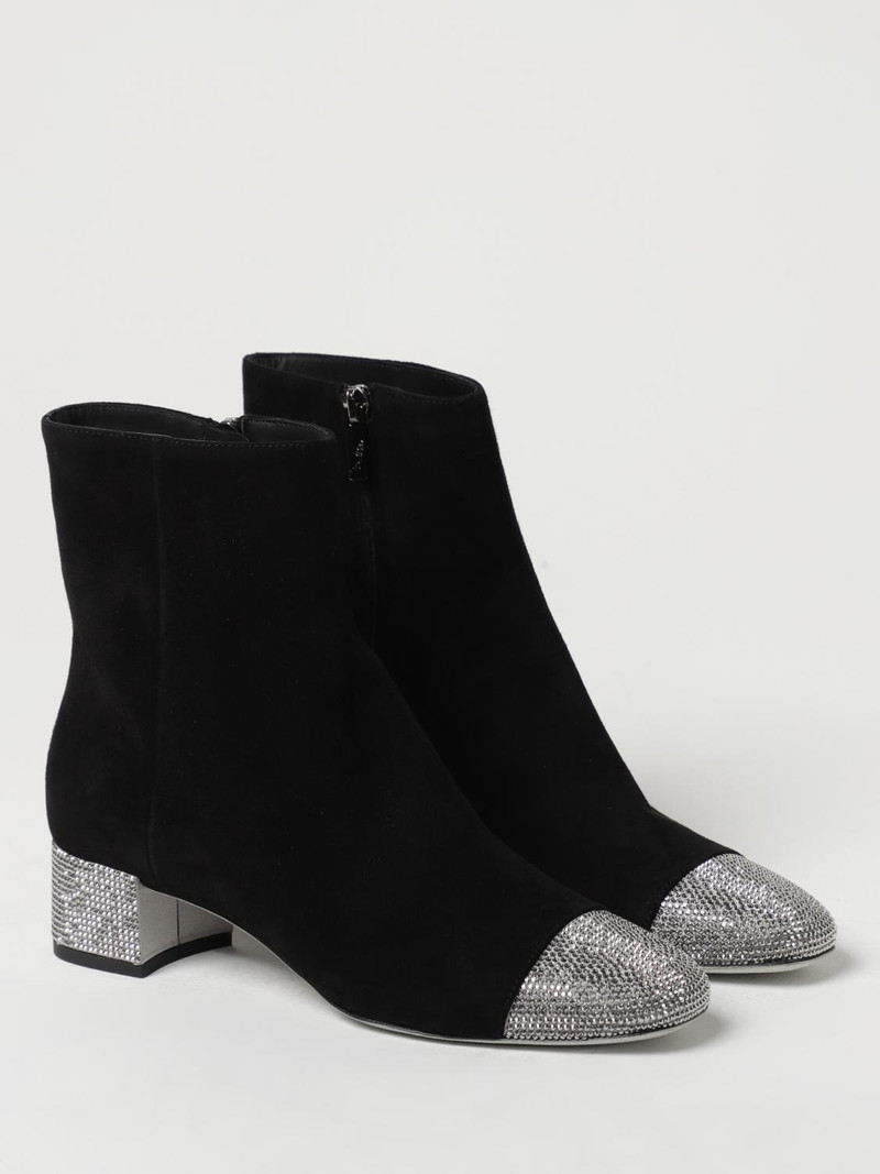 RENE CAOVILLA René Caovilla ankle boots in suede and crystals outlook