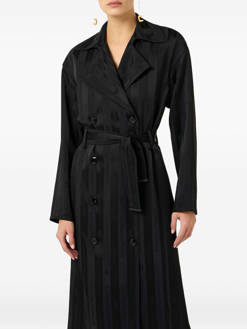 double-breasted striped trench coat 4