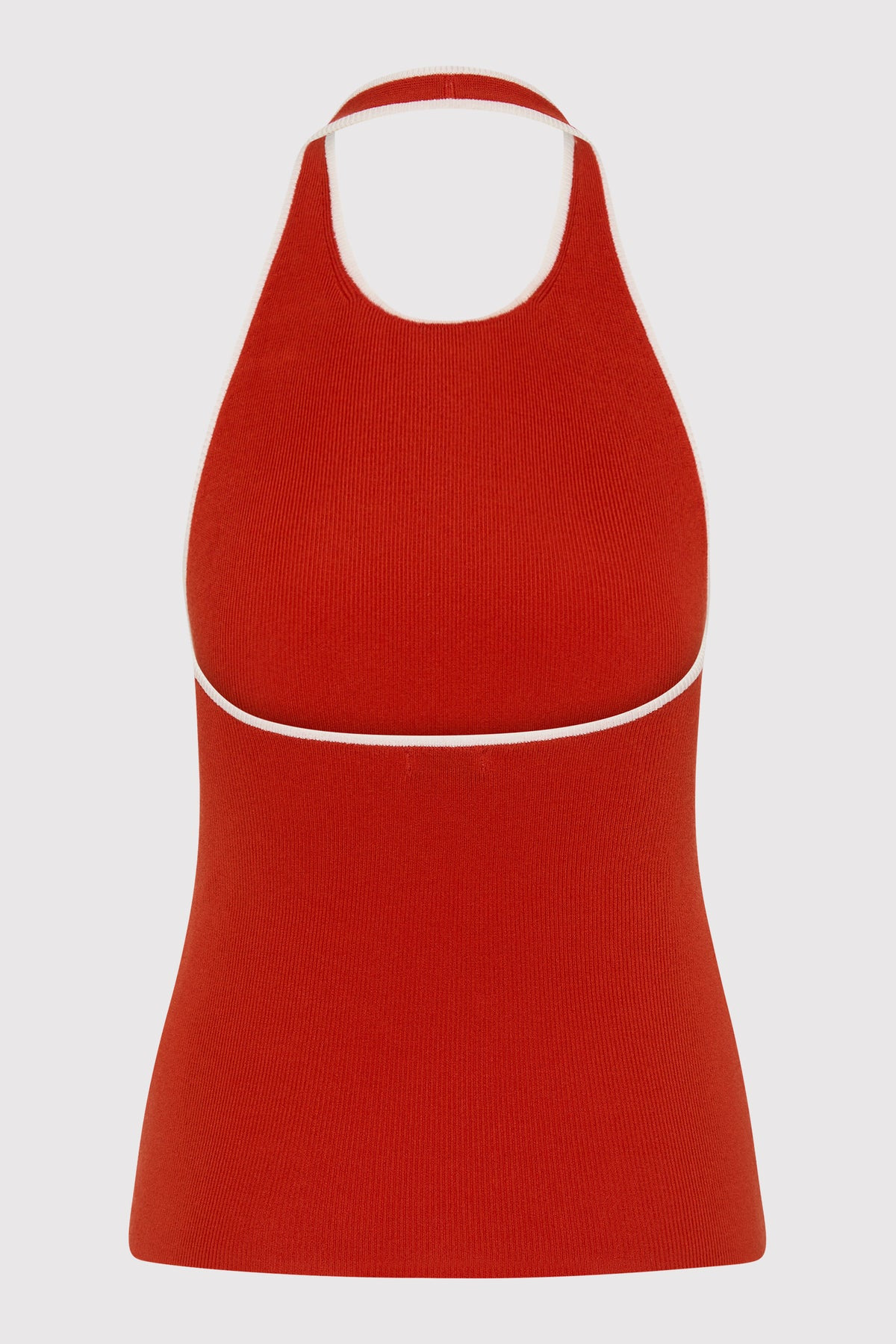Fine Line Halter Top - Red - 8