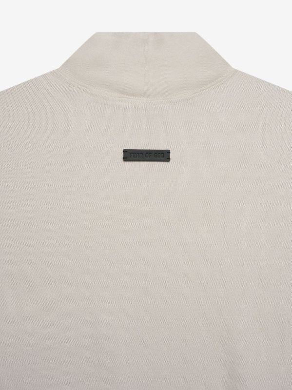 Pique Mock Neck - 4