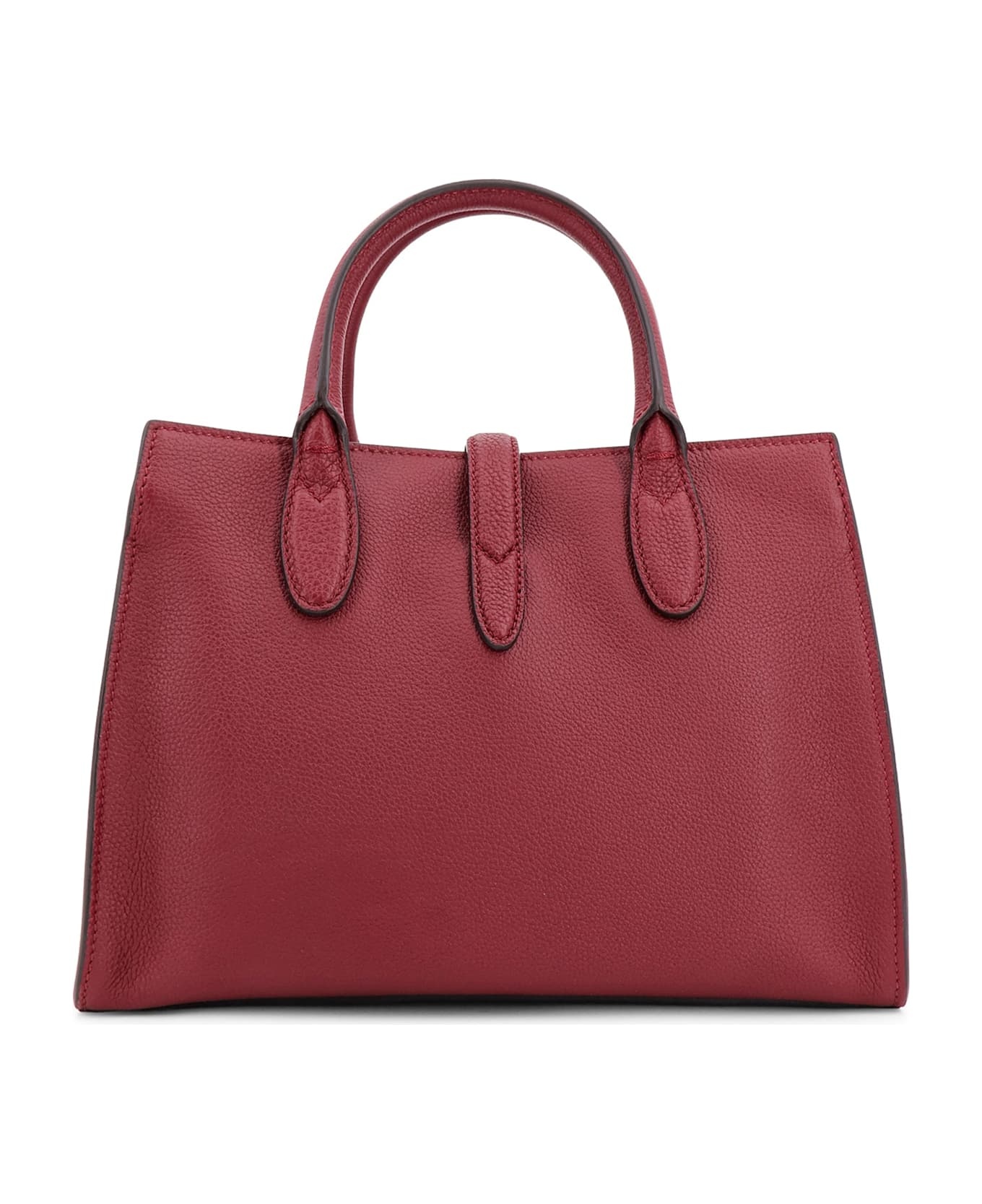 Leather Handbag With Metal Detail - 2