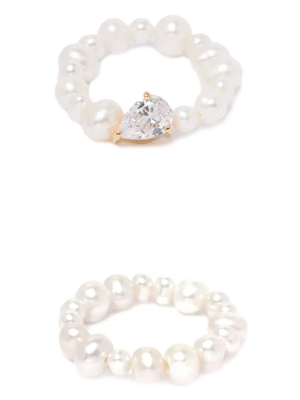 The Exposure of Time pearl ring set - 1