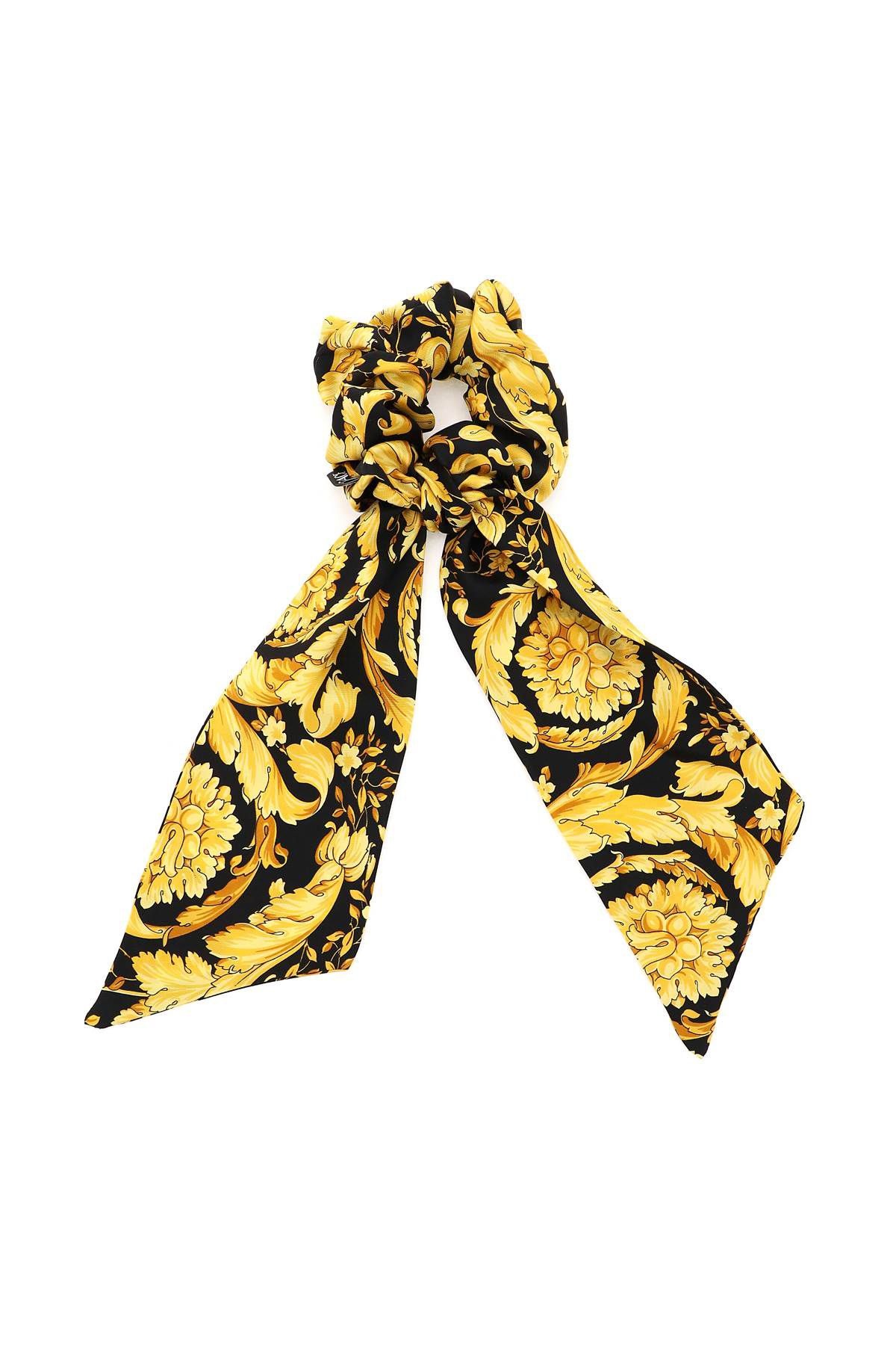 BAROCCO PRINT SILK SCRUNCHIE - 1