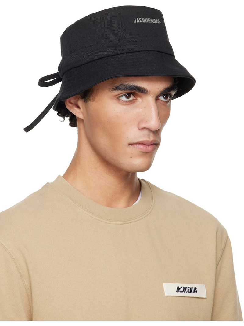 JACQUEMUS Black Les Classiques 'The Gadjo' Bucket Hat outlook