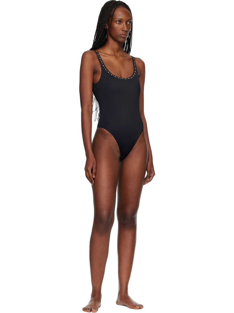 VERSACE Black Studded Swimsuit outlook