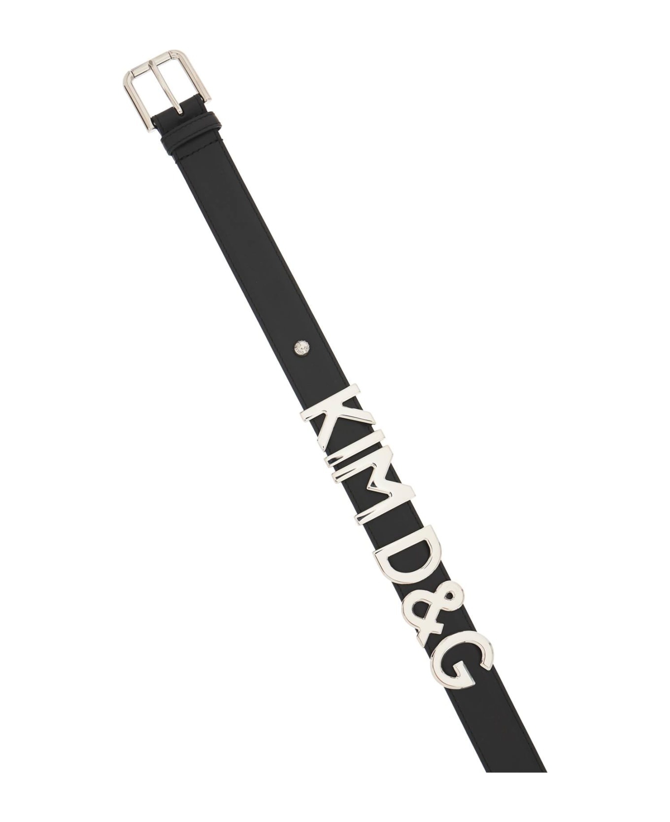 Lettering Leather Belt - 3