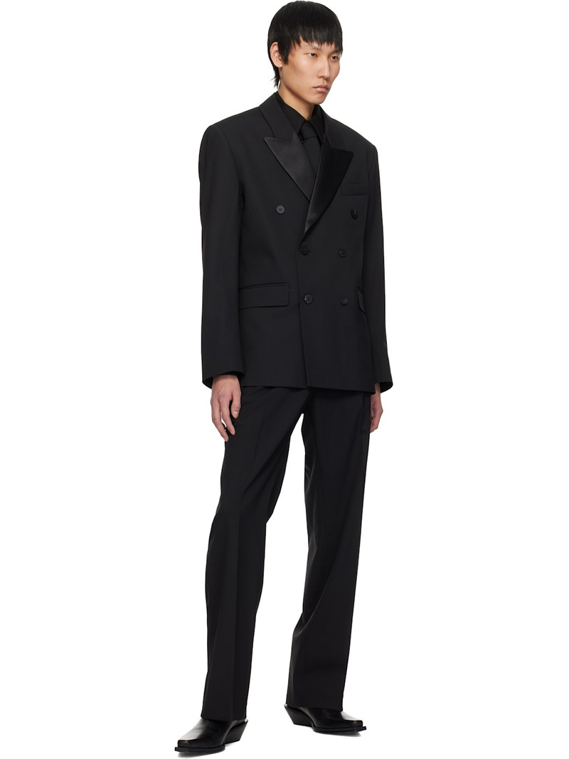ERNEST W. BAKER Black Double-Breasted Blazer outlook