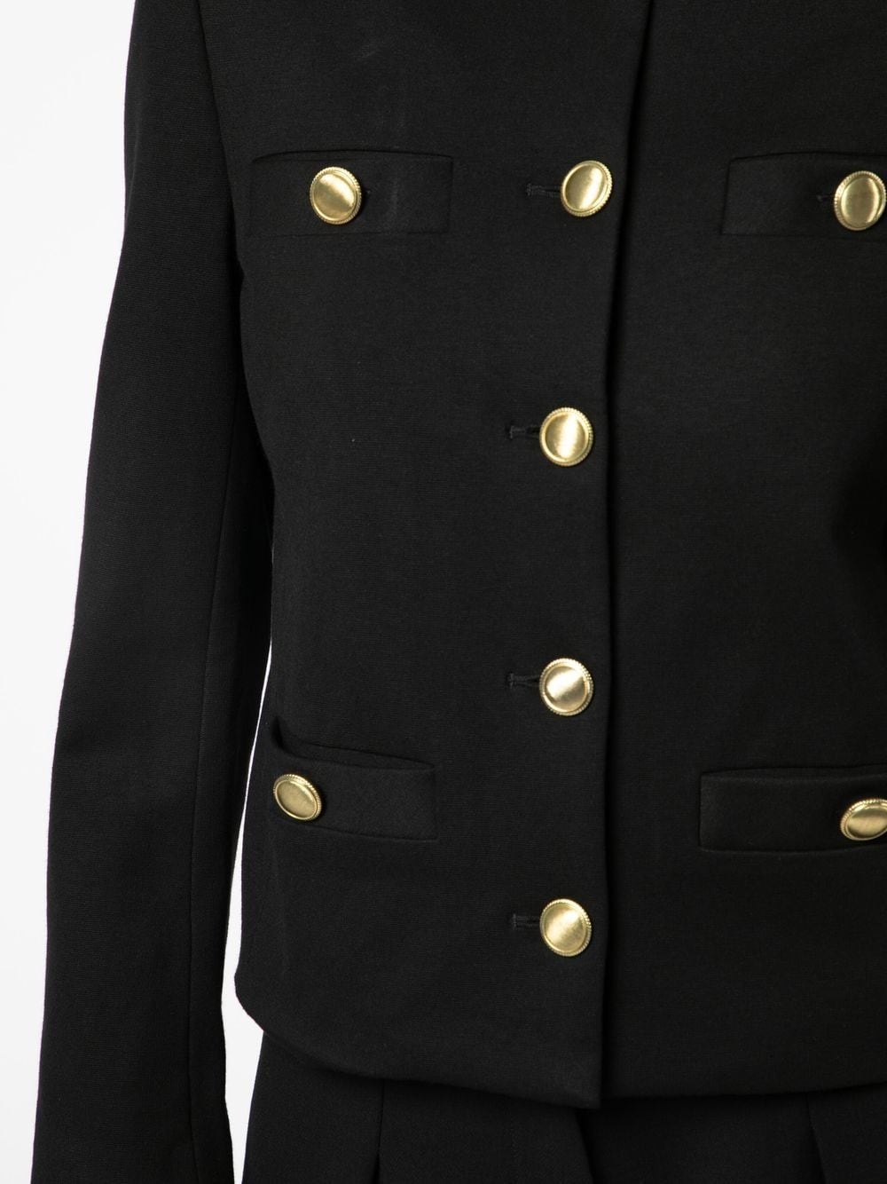 fitted button-down fastening jacket - 5