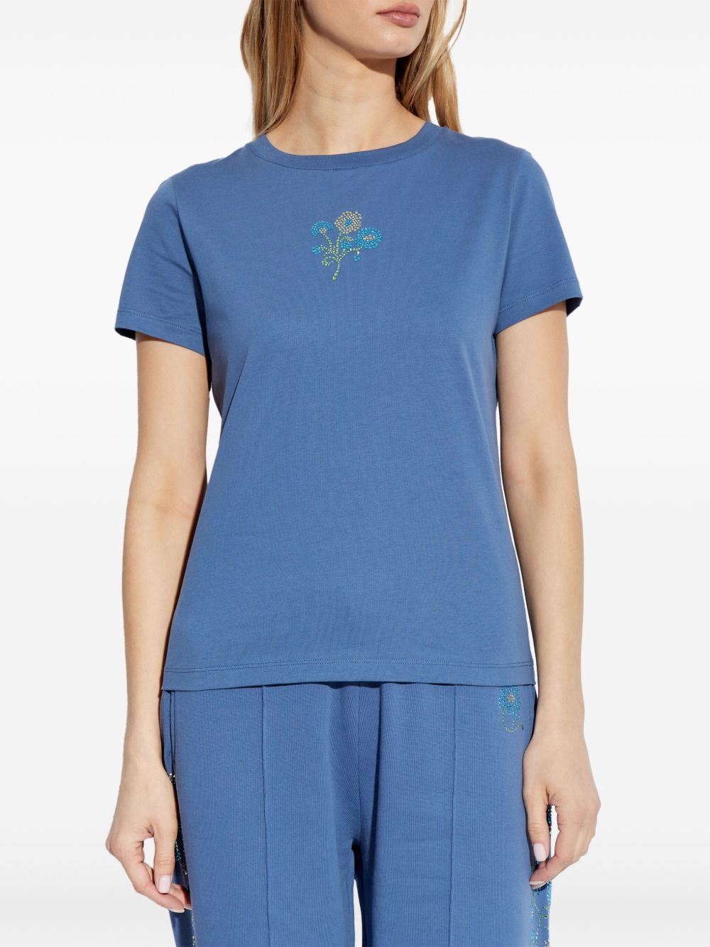 logo-embroidered T-shirt - 3
