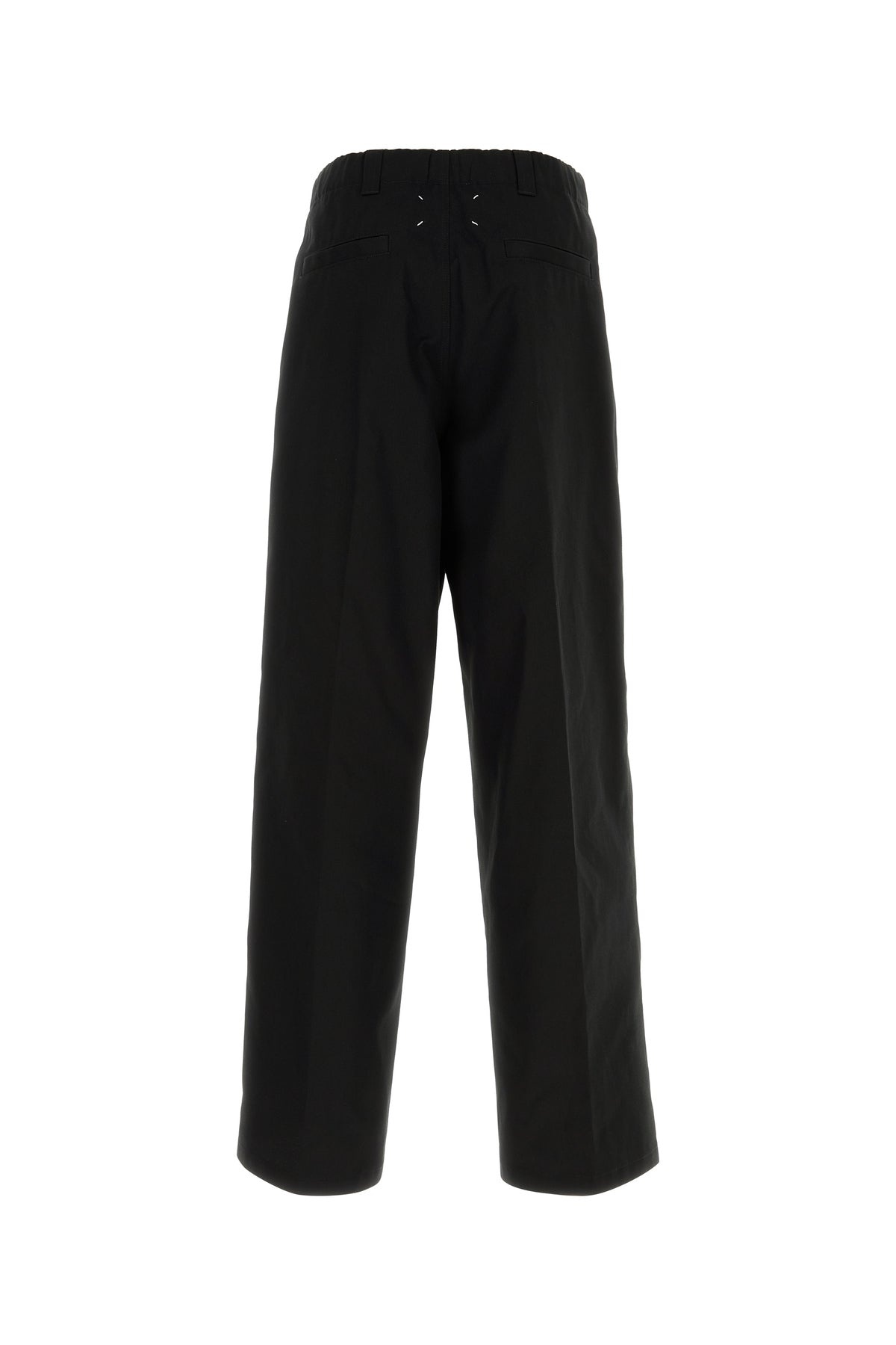 Black polyester blend pant - 2