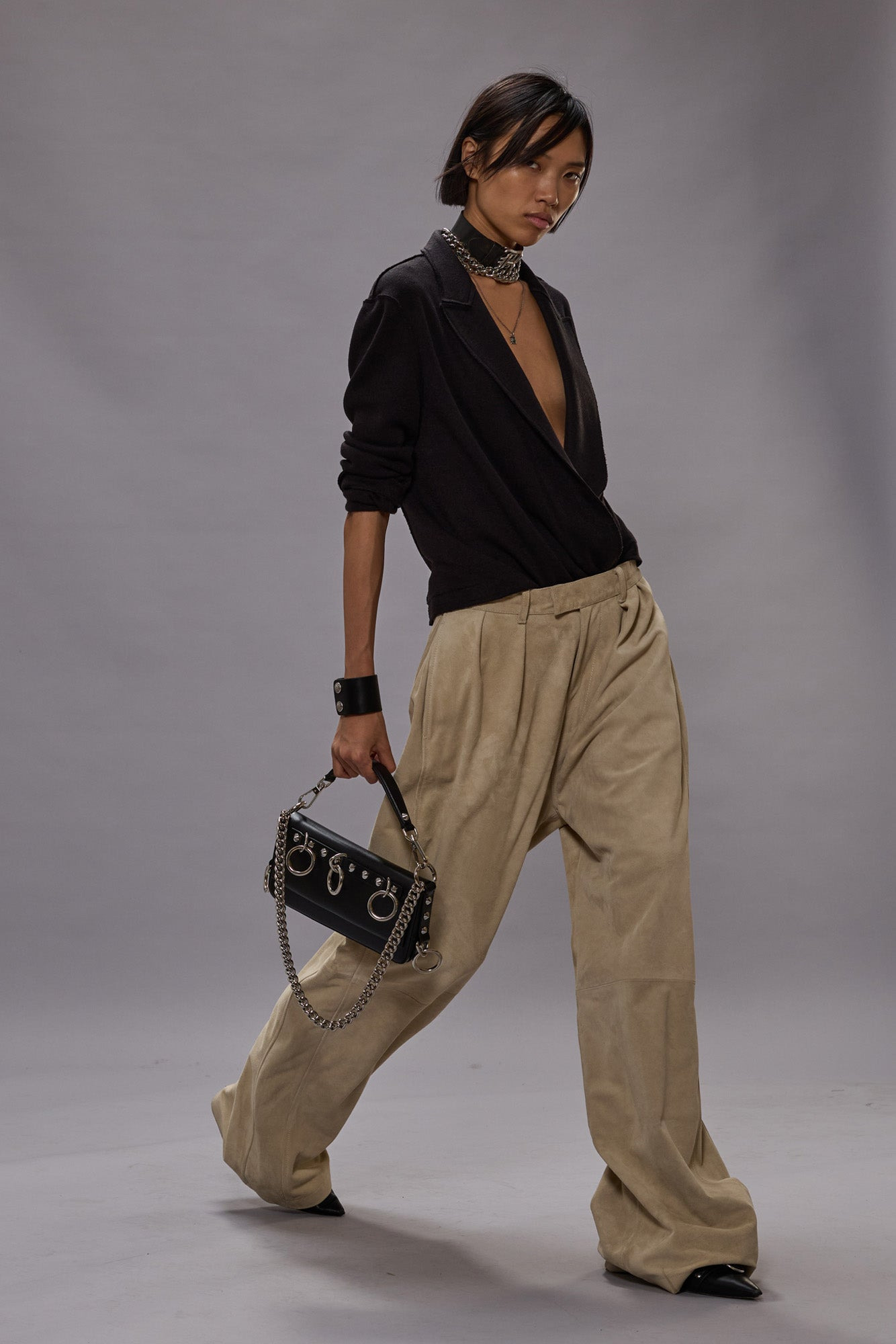 TWISTED LAPEL TOP - 2