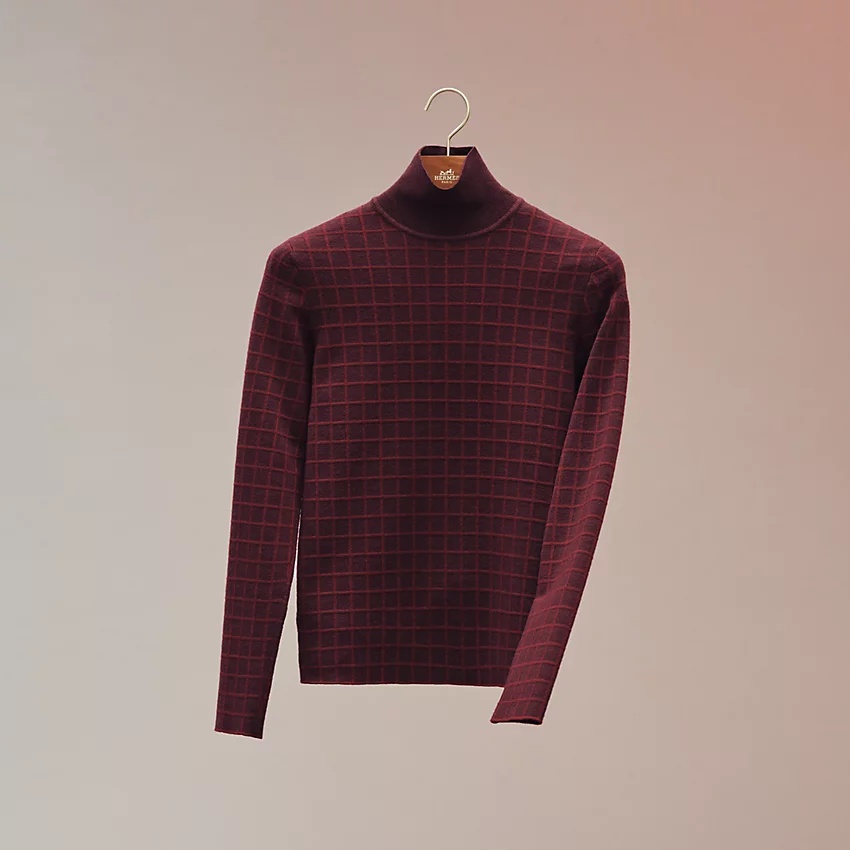 "Tatersale" high collar sweater - 1
