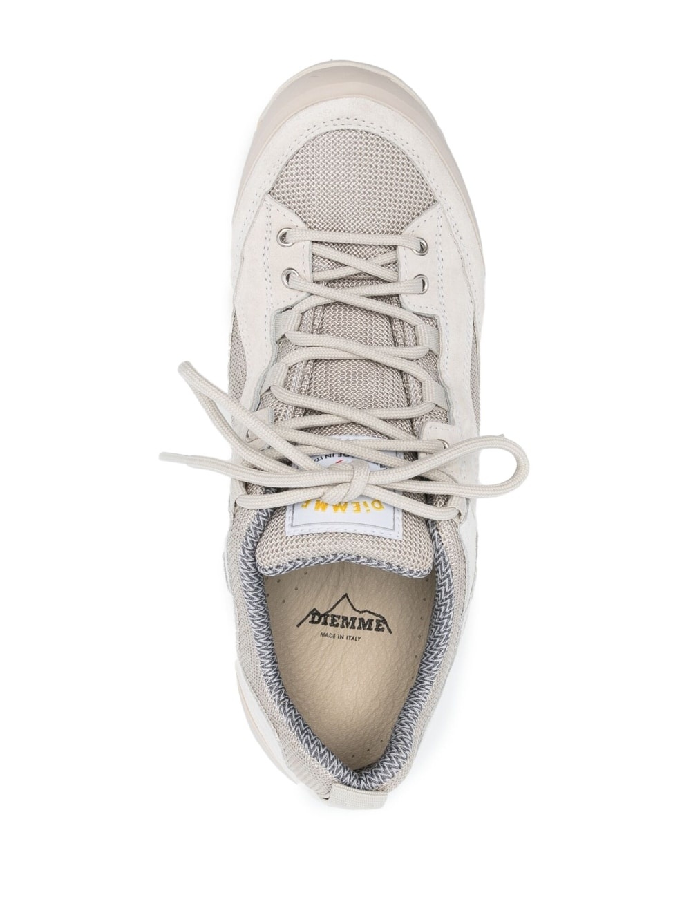 panelled low-top sneakers - 4