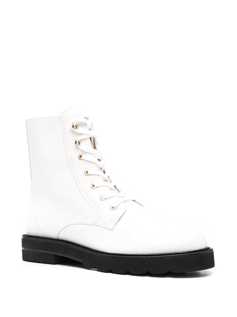 Stuart Weitzman lace-up leather boots outlook