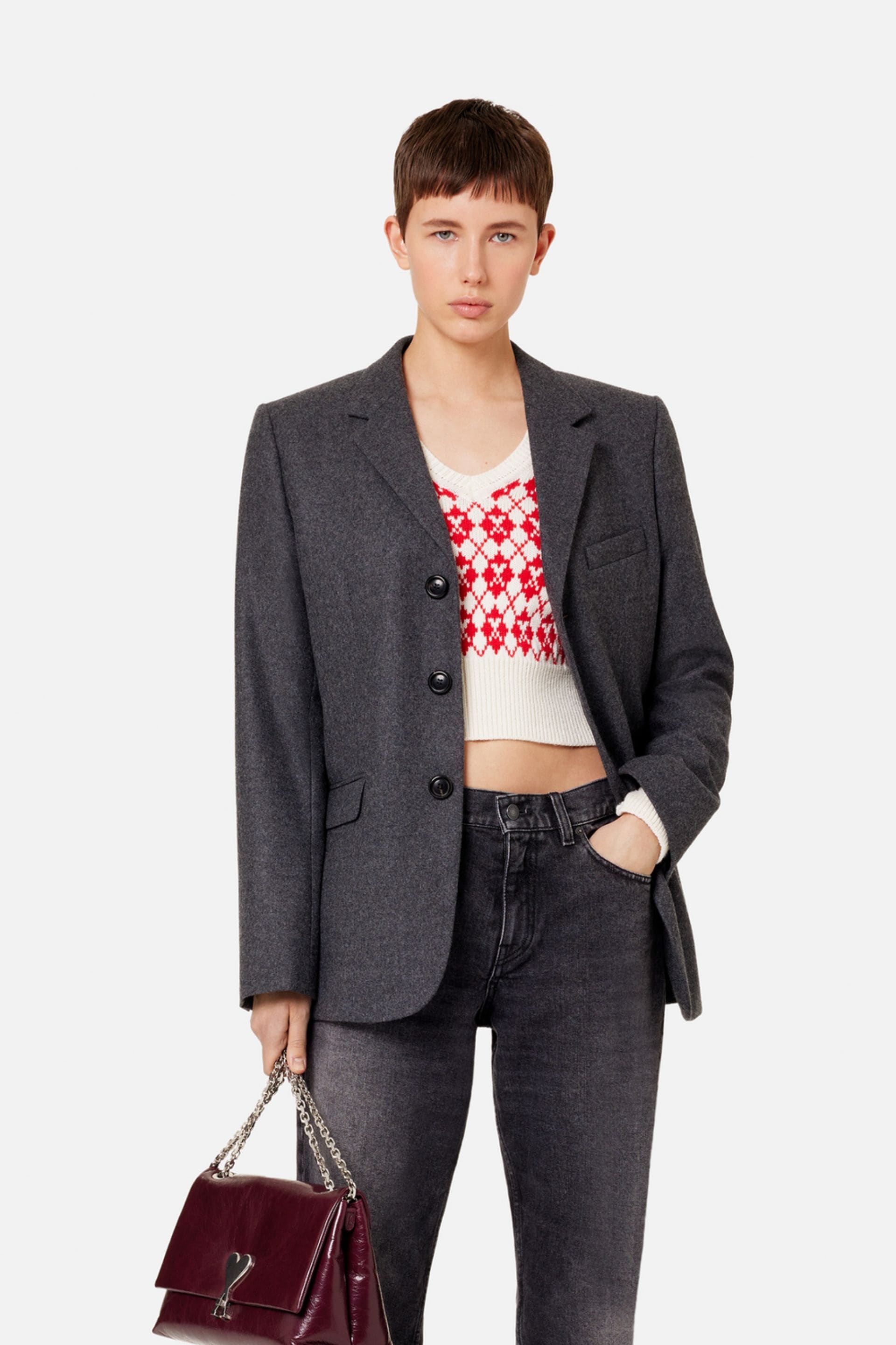 Three Buttons Jacket - 2