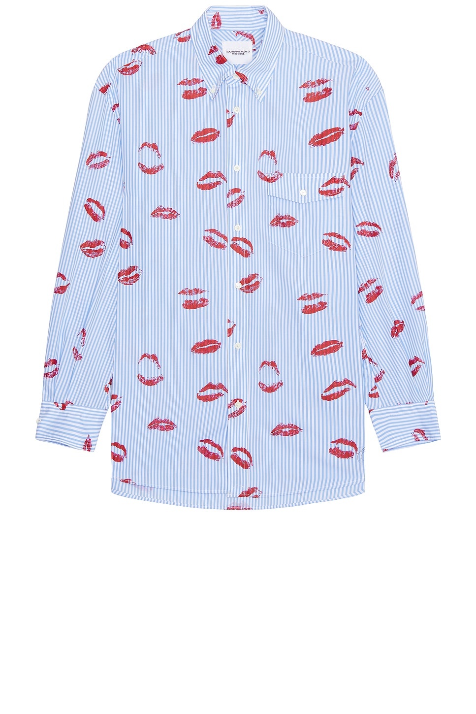 Back Gusset Lip Pattern Shirt - 1