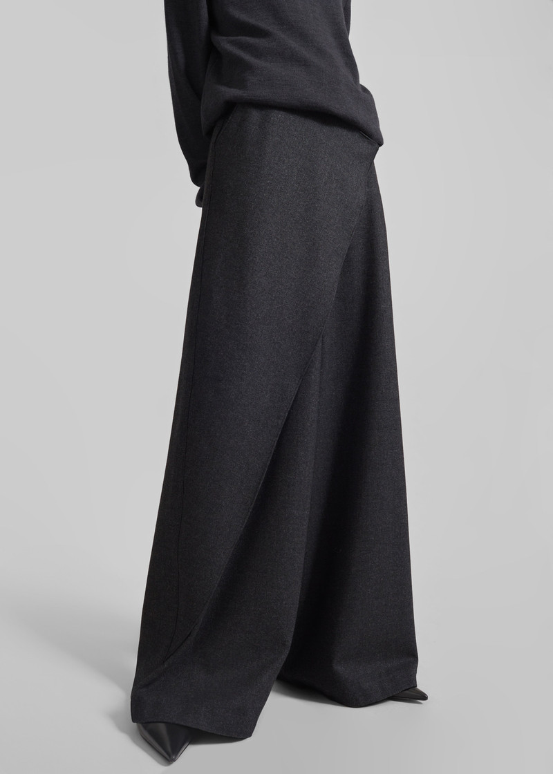 Altai Wrap Trousers - Charcoal 3