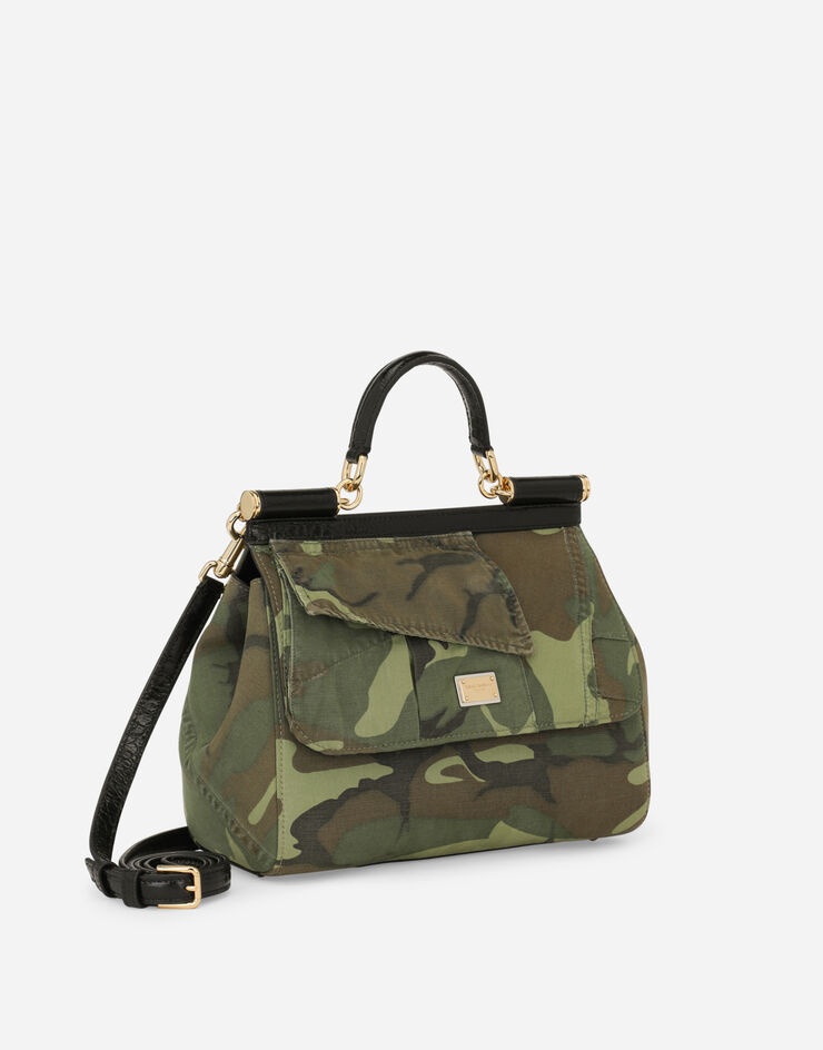 Medium Sicily bag in camouflage patchwork - 3