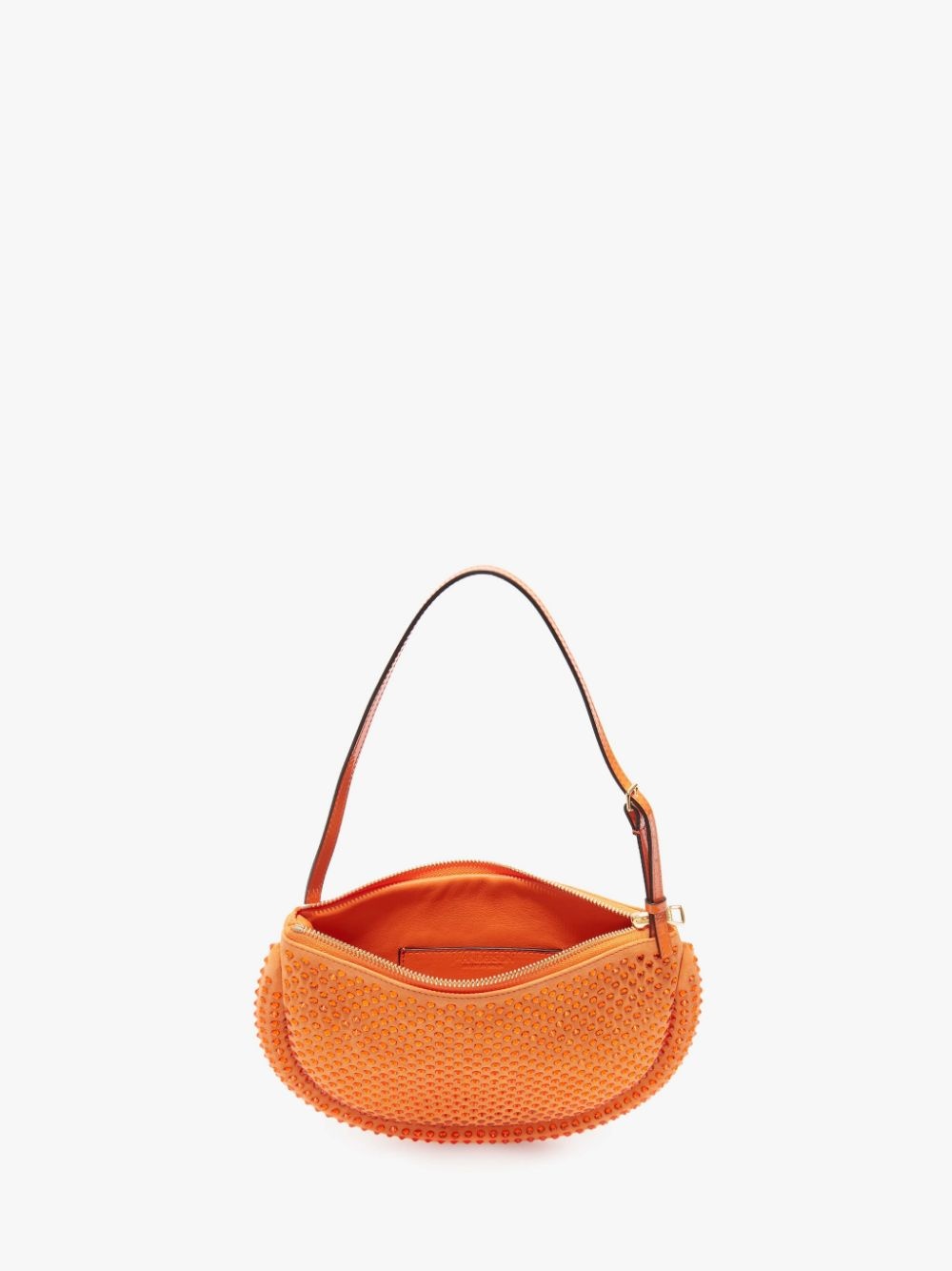 BUMPER MOON LEATHER SHOULDER BAG WITH CRYSTAL - 3