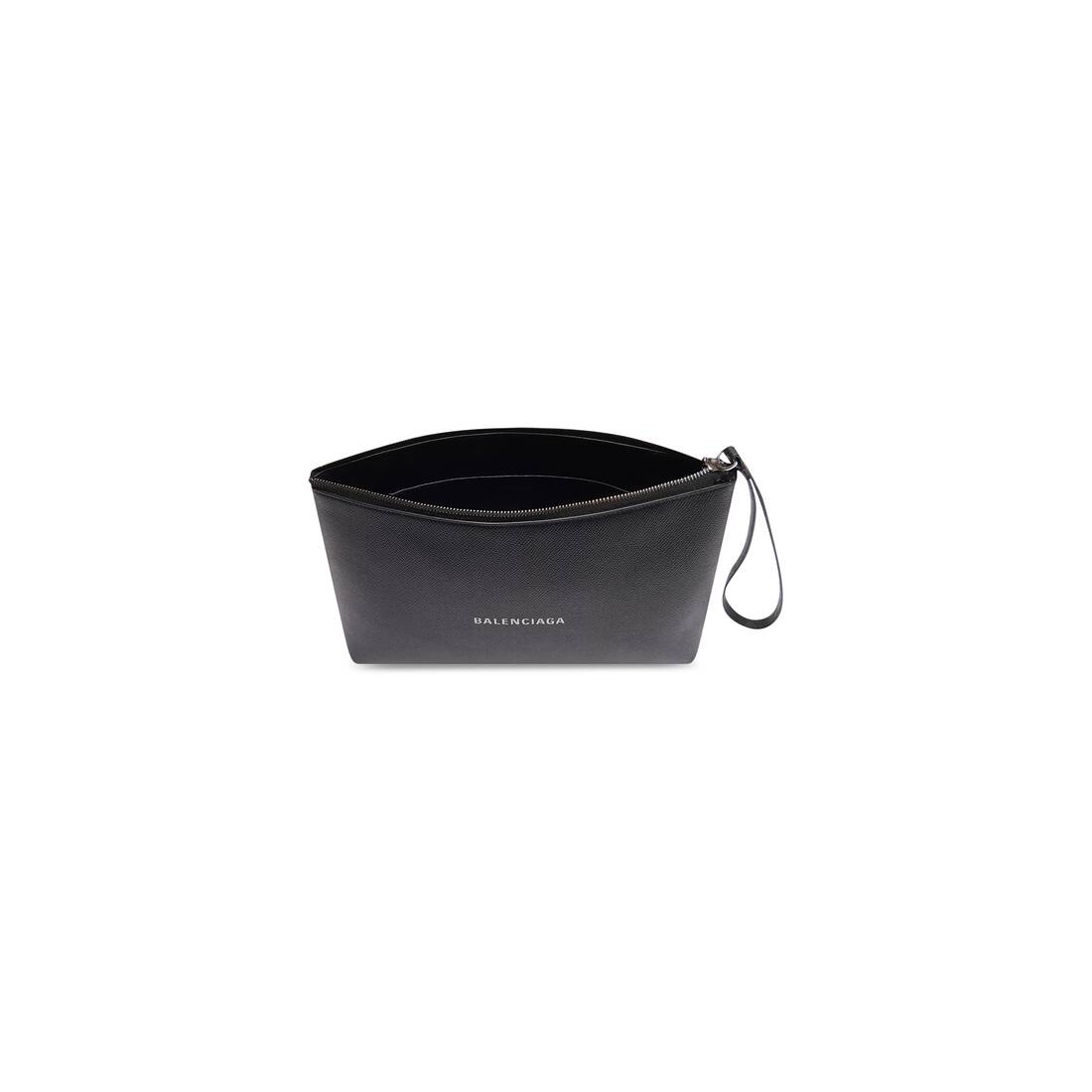 Men's Cash Gusset Pouch With Handle in Black/white - 3
