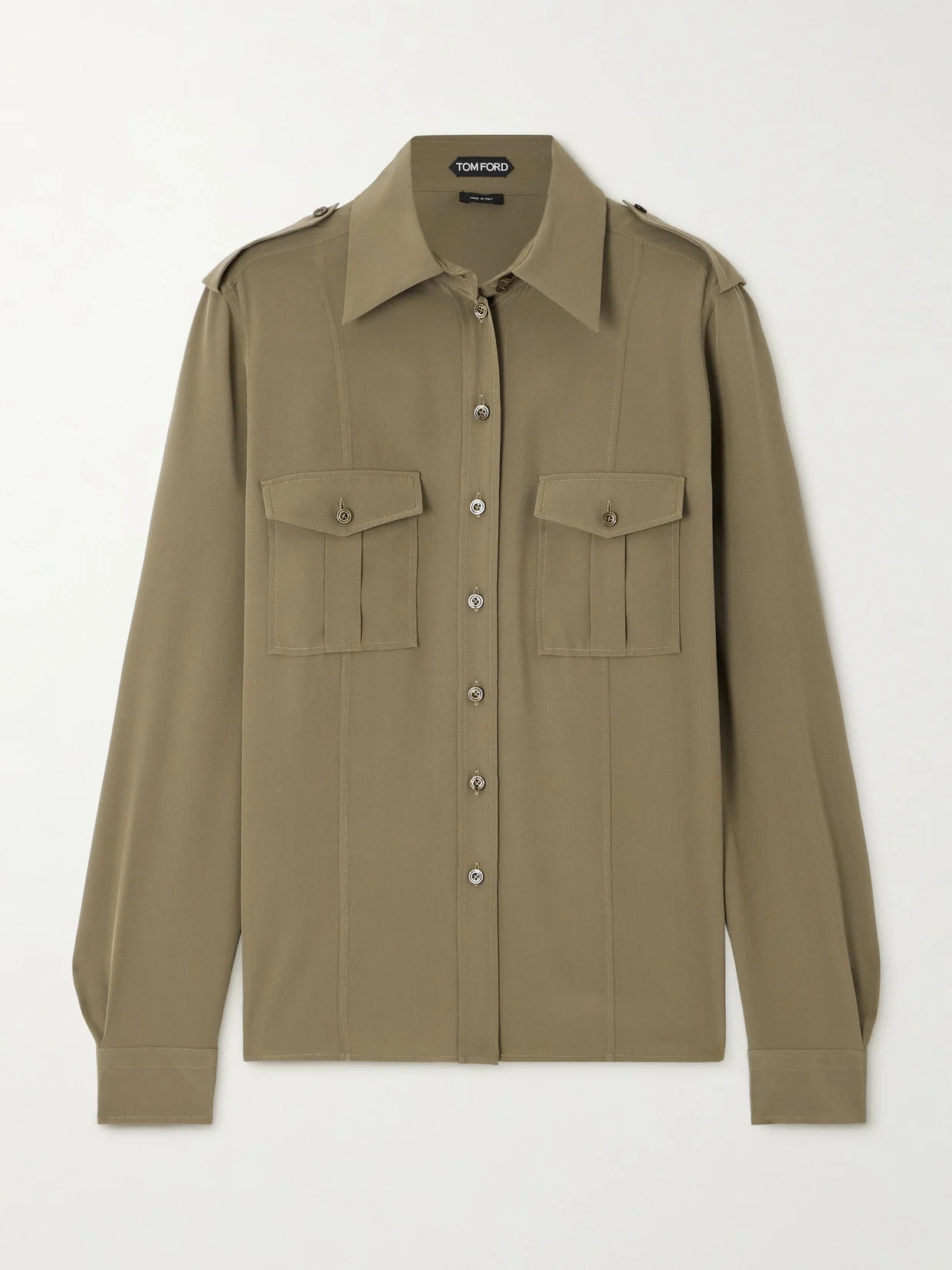 Silk Crepe De Chine Shirt - 1