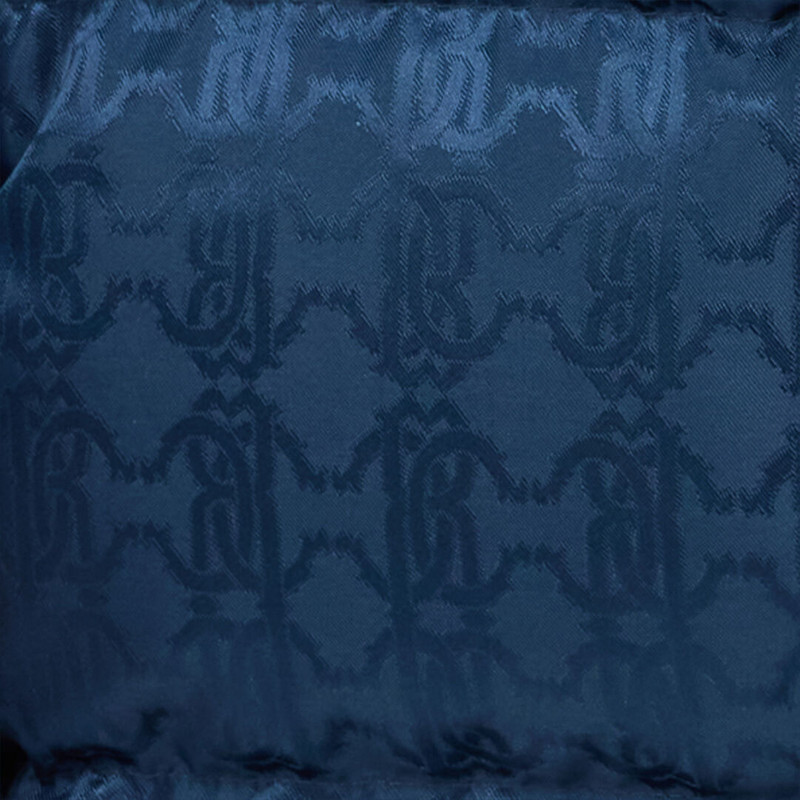 Blue Down Jacket with RC Monogram All Over 5