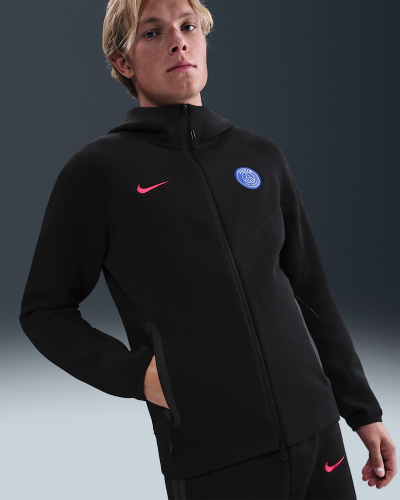 Paris Saint-Germain Tech Windrunner Men's Nike Total 90 Soccer Fleece Hoodie 1
