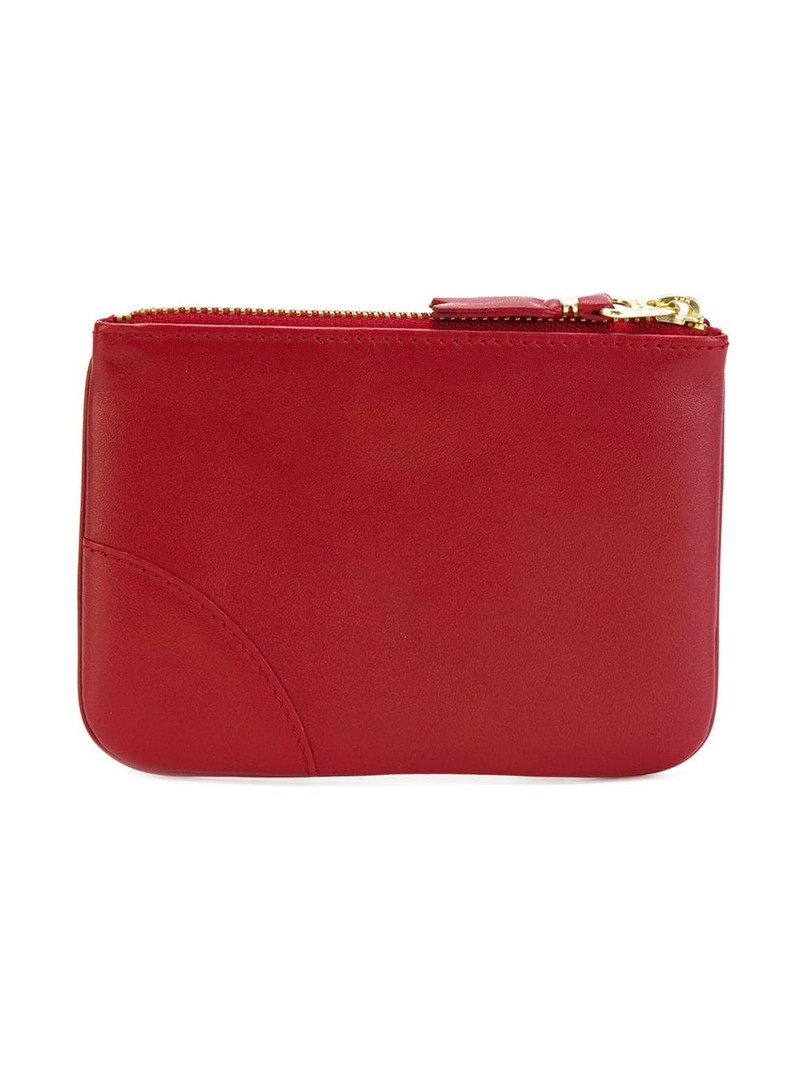 Comme Des Garçons logo-stamp zip wallet outlook